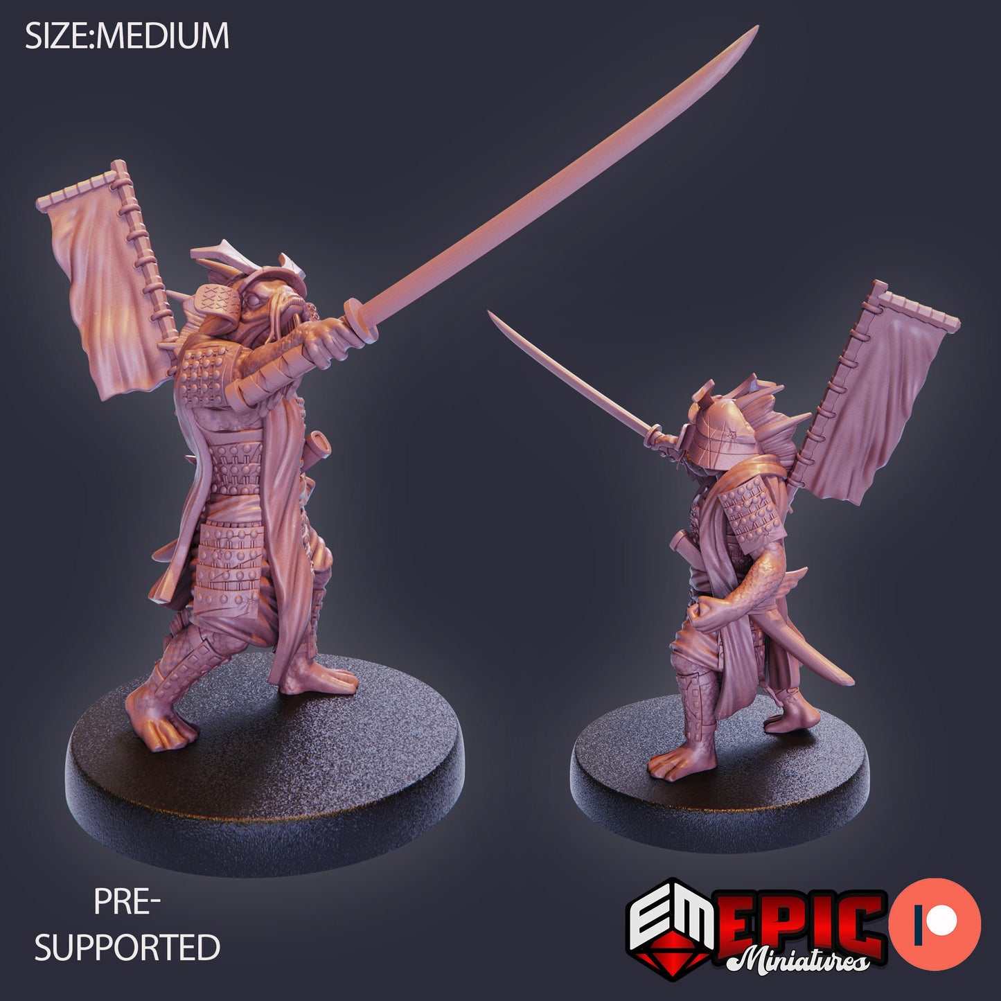 Fish Folk Koi Tribe - Set 1 (4 Variants) - Epic Miniatures