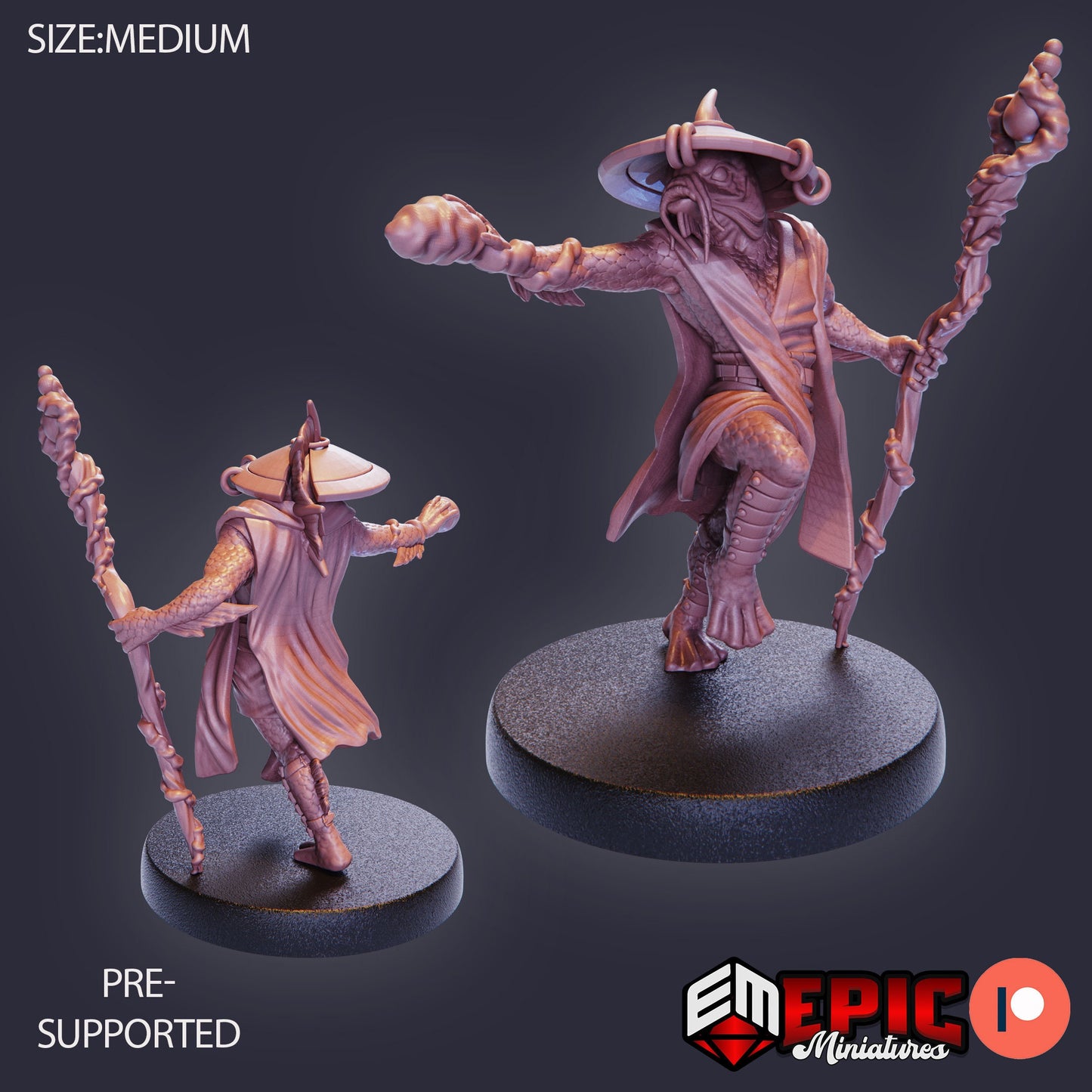 Fish Folk Koi Tribe - Set 1 (4 Variants) - Epic Miniatures