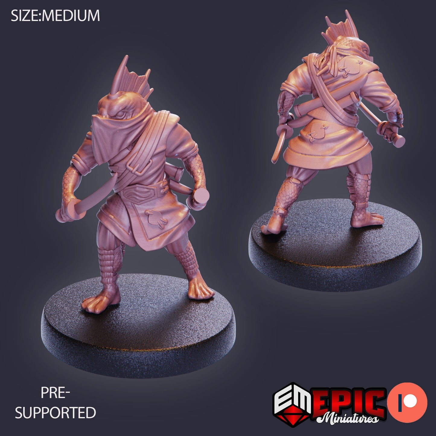 Fish Folk Koi Tribe - Set 1 (4 Variants) - Epic Miniatures
