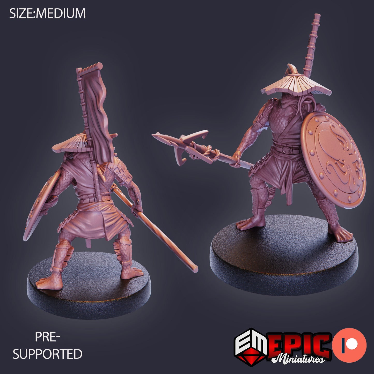Fish Folk Koi Tribe - Set 1 (4 Variants) - Epic Miniatures