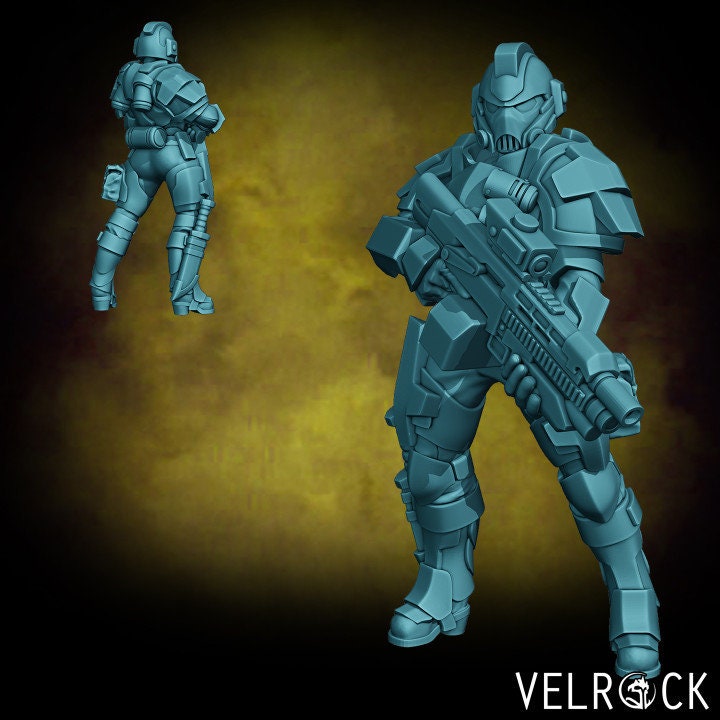 Tempest Guard Knight - Female (5 Variants Available) - Velrock