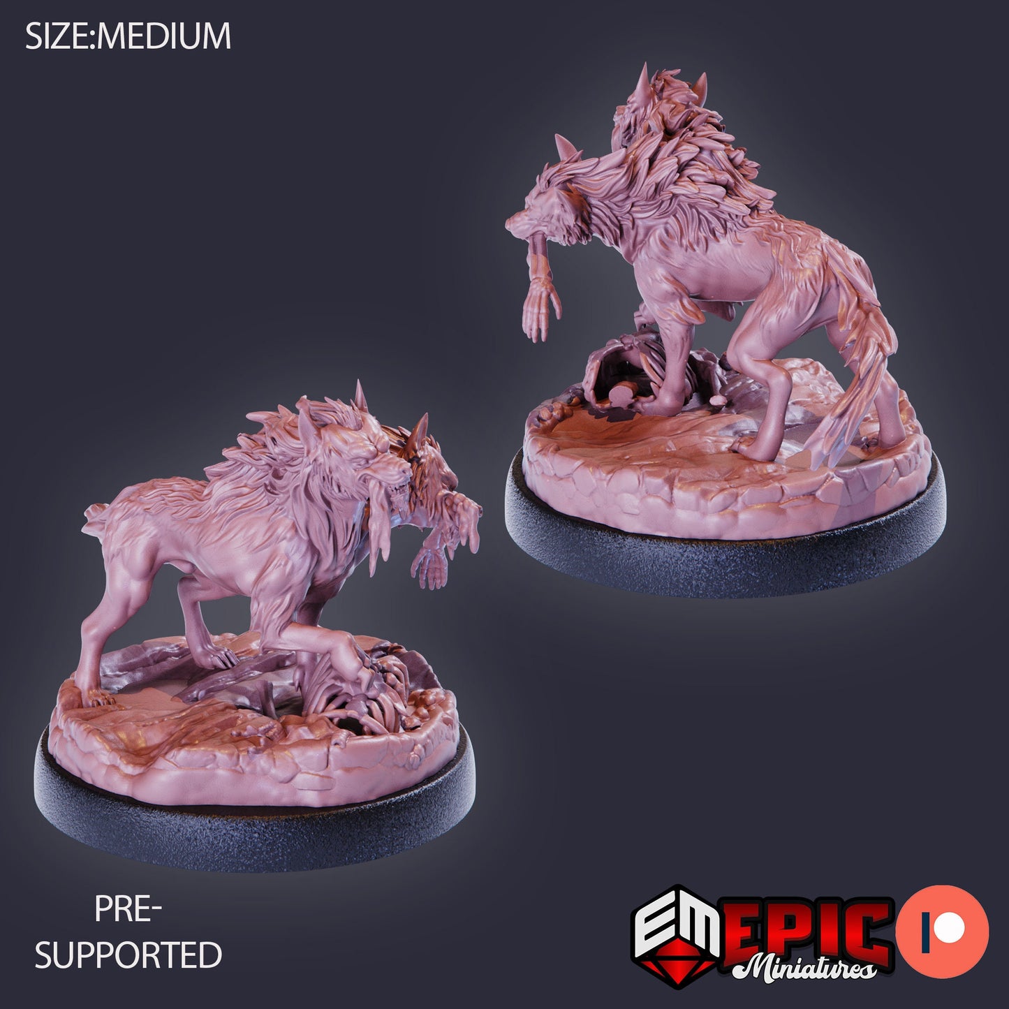 Death Dogs (3 Variants) - Epic Miniatures