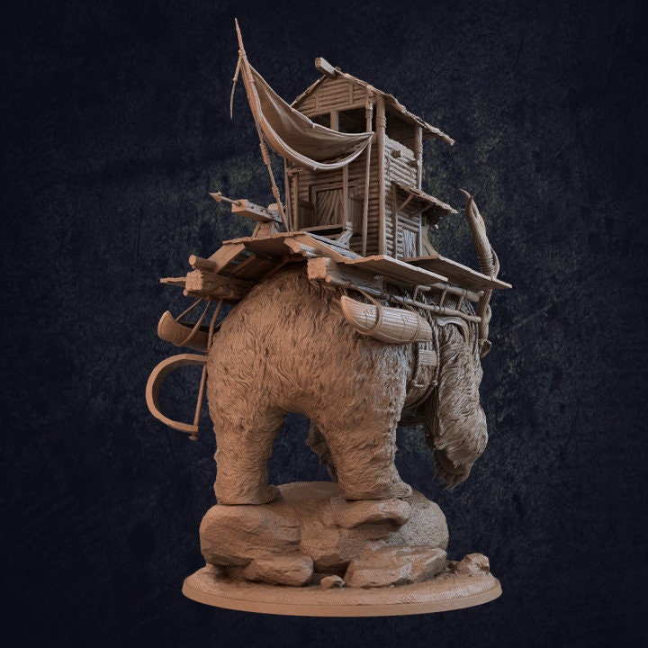 Ursaliath with Cabin Lodge - Dragon Trapper's Lodge