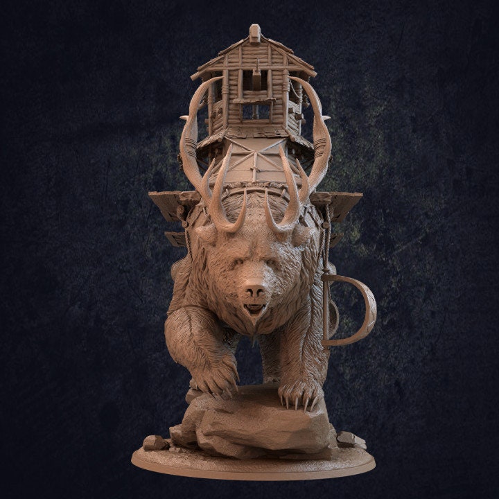 Ursaliath with Cabin Lodge - Dragon Trapper's Lodge