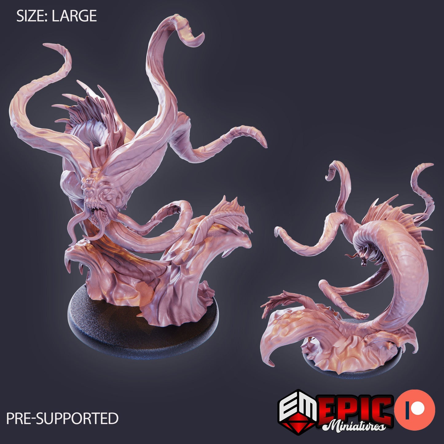 Swamp Aboleth (3 Variants Available) - Epic Miniatures