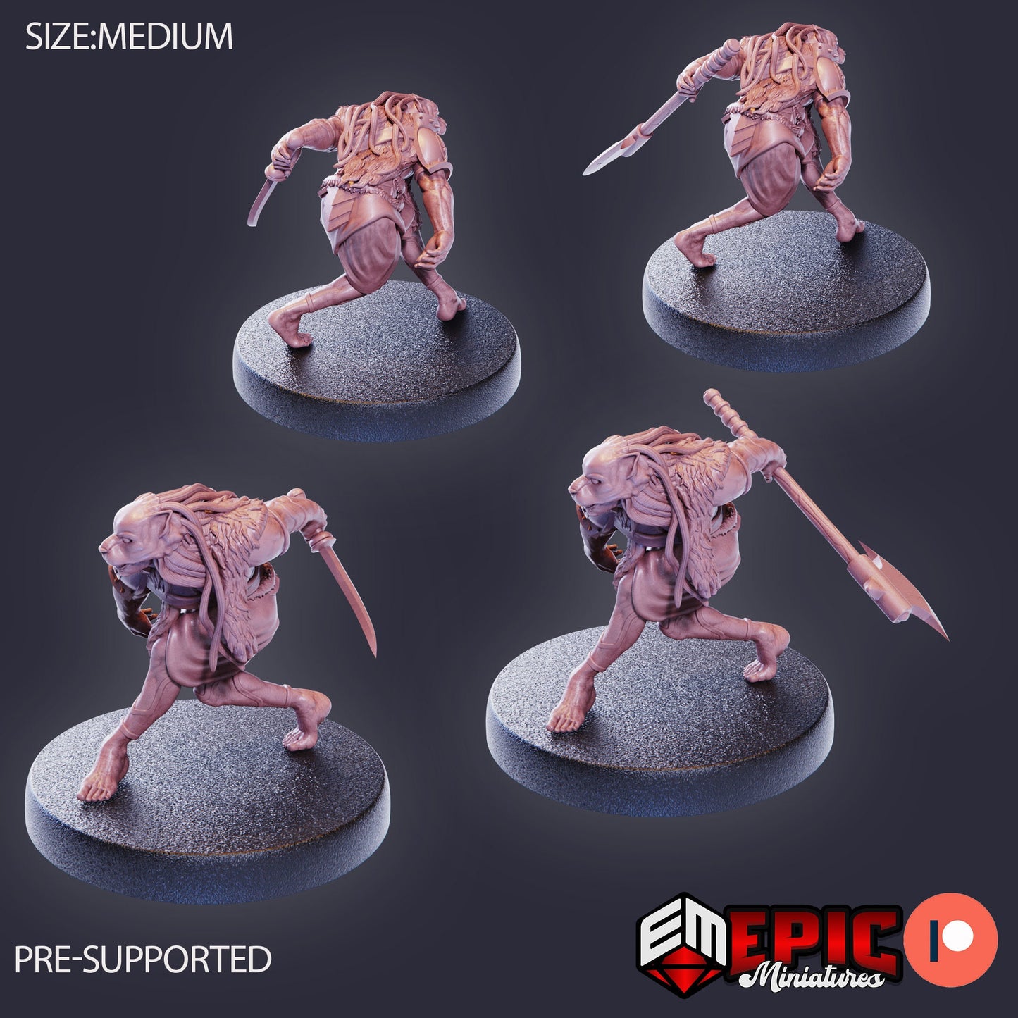 Masked Hunter (5 Variants Available) - Epic Miniatures