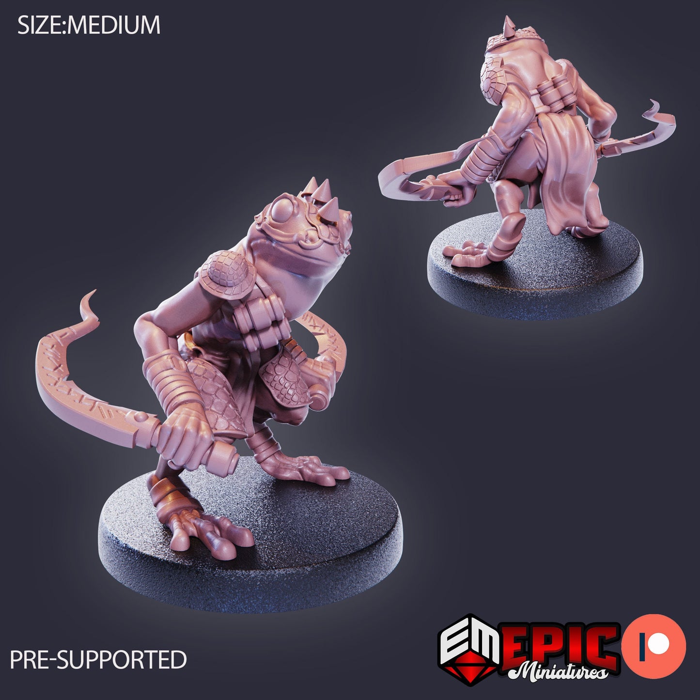 Poison Frog Folk (3 Variants Available) - Epic Miniatures