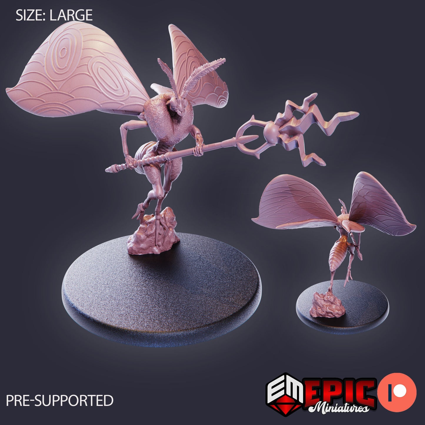 Moth Queen (3 Variants Available) - Epic Miniatures