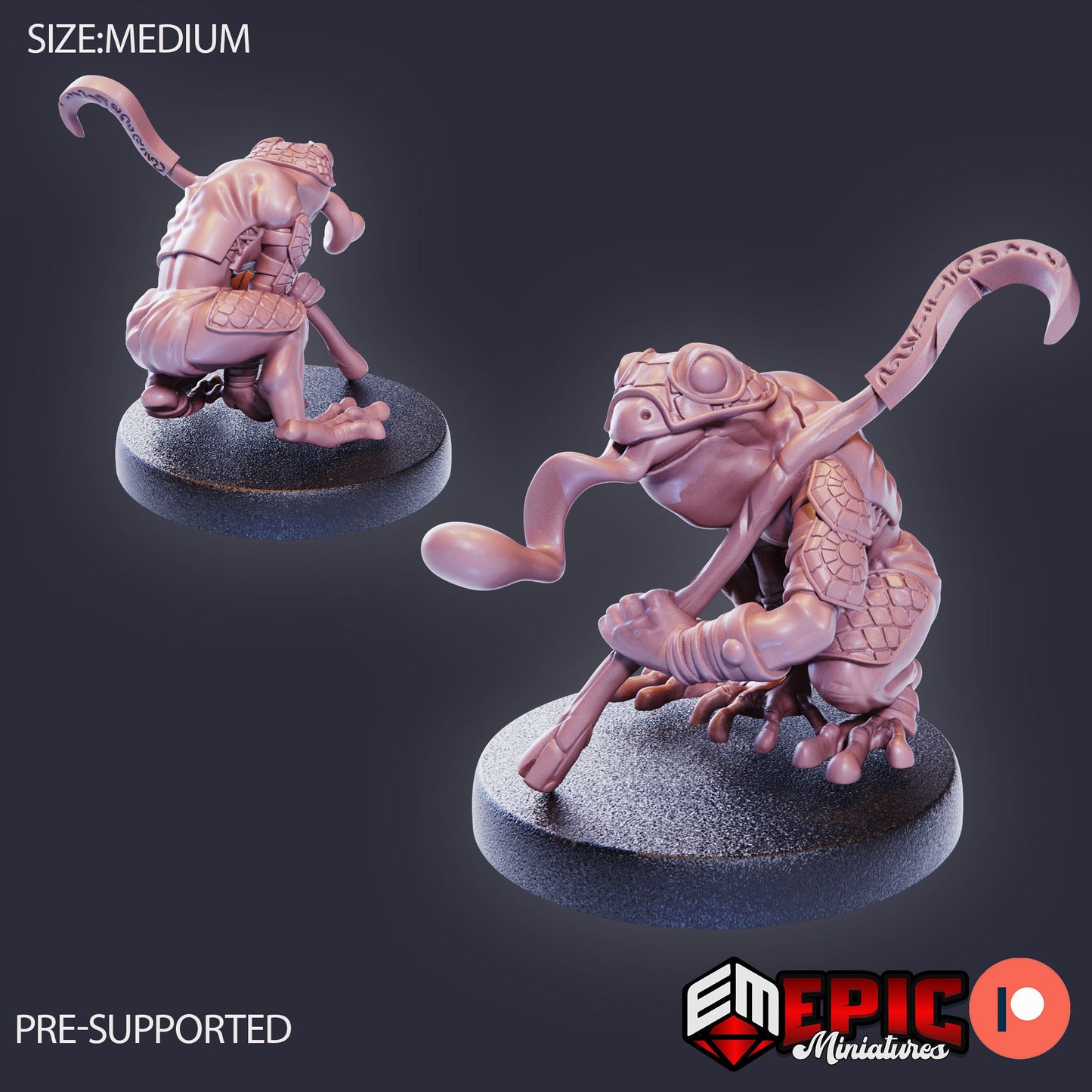 Poison Frog Folk (3 Variants Available) - Epic Miniatures