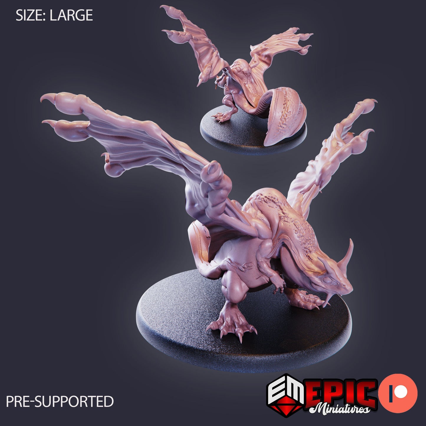 Frog Dragon (3 Variants Available) - Epic Miniatures