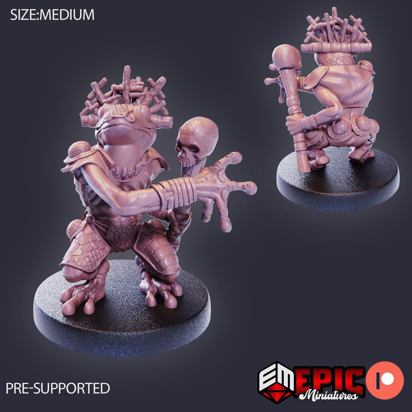 Poison Frog Folk (3 Variants Available) - Epic Miniatures