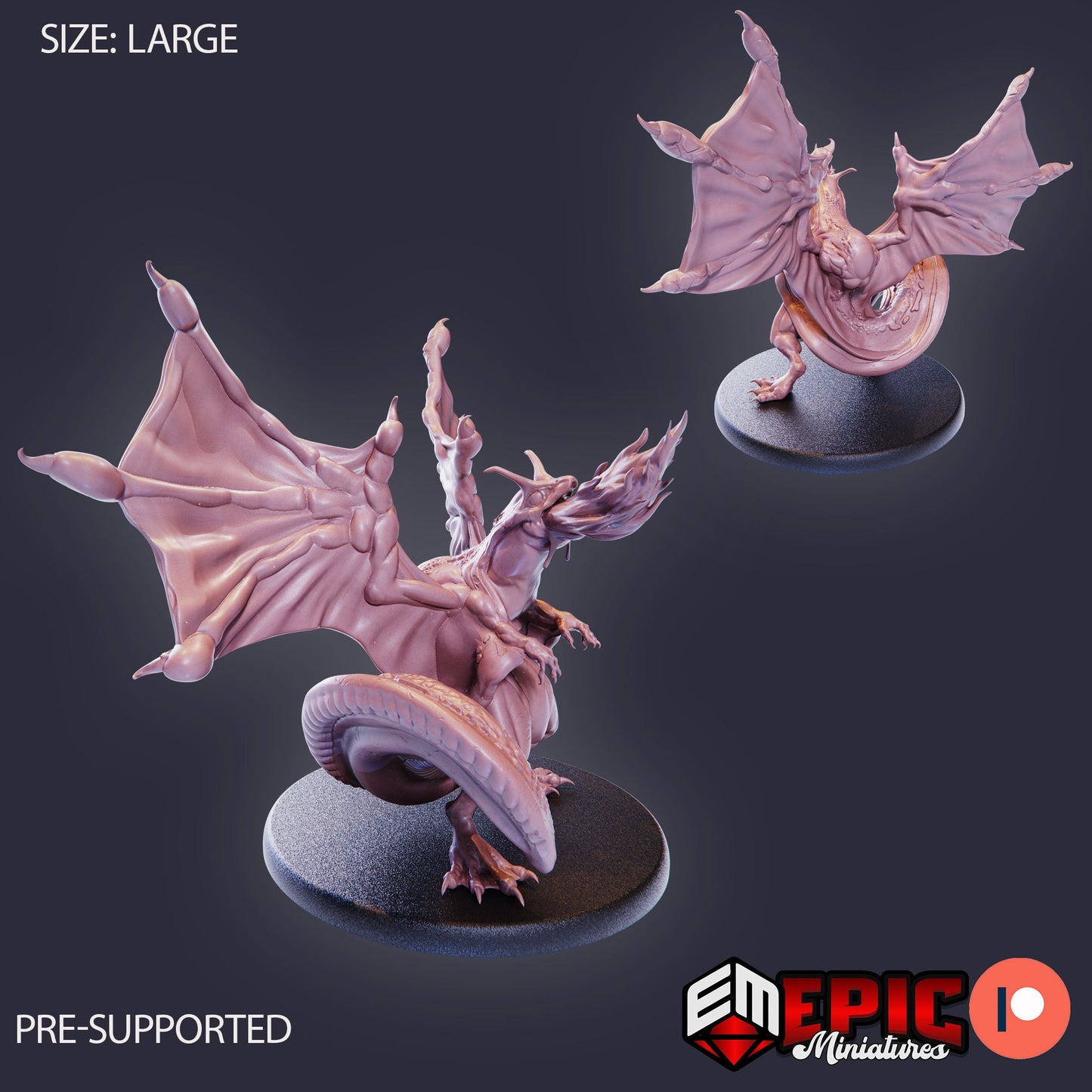 Frog Dragon (3 Variants Available) - Epic Miniatures