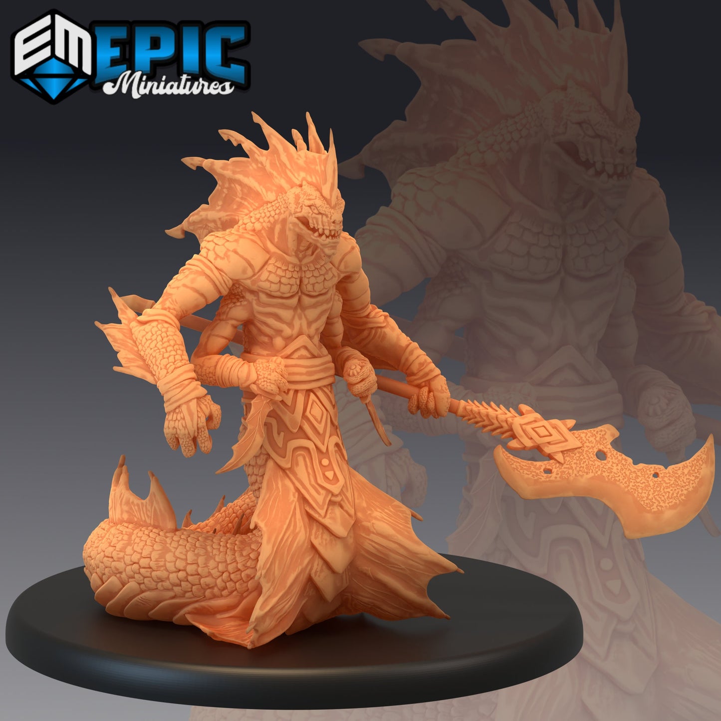 Marsh Naga (3 Variants Available) - Epic Miniatures