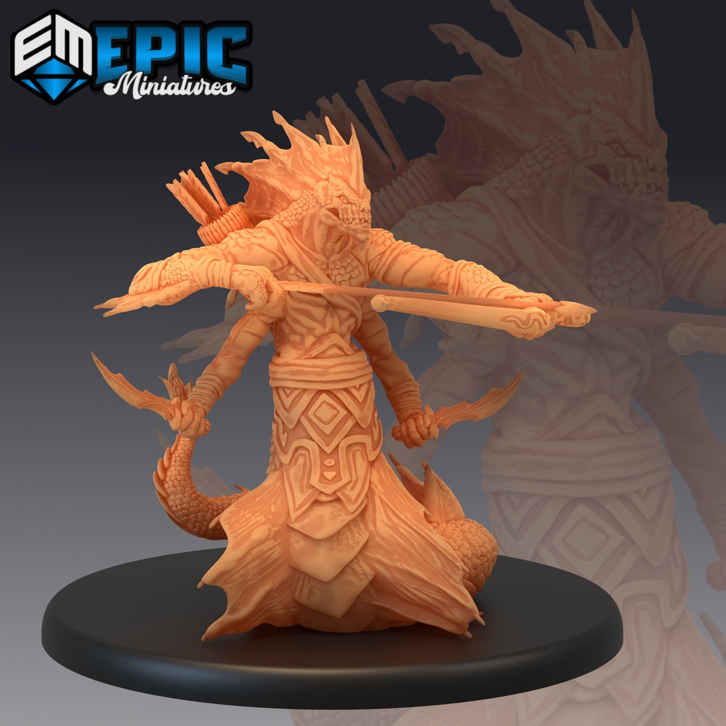 Marsh Naga (3 Variants Available) - Epic Miniatures