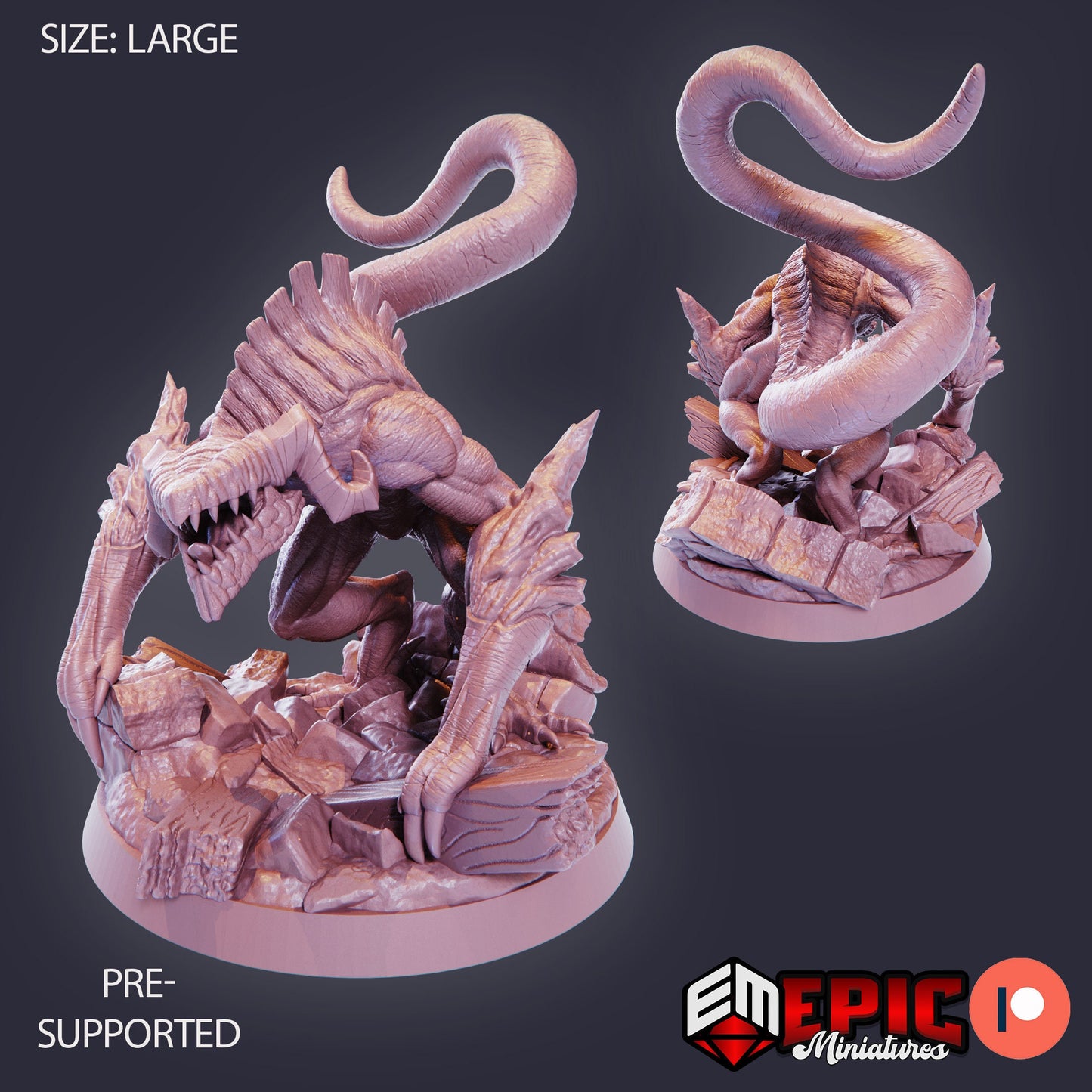 Cave Beast (3 Variants Available) - Epic Miniatures