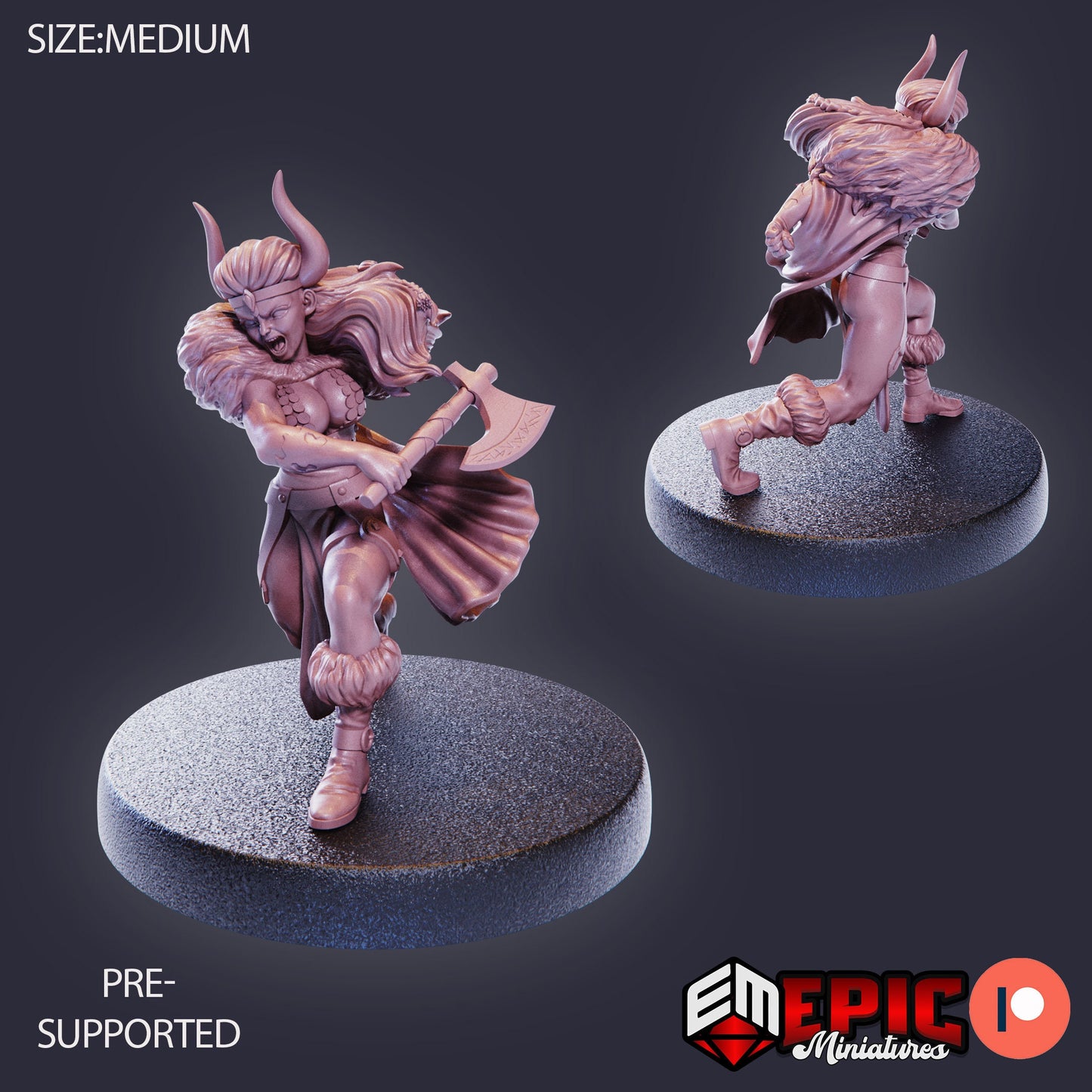Dwarf Princess (3 Variants Available) - Epic Miniatures