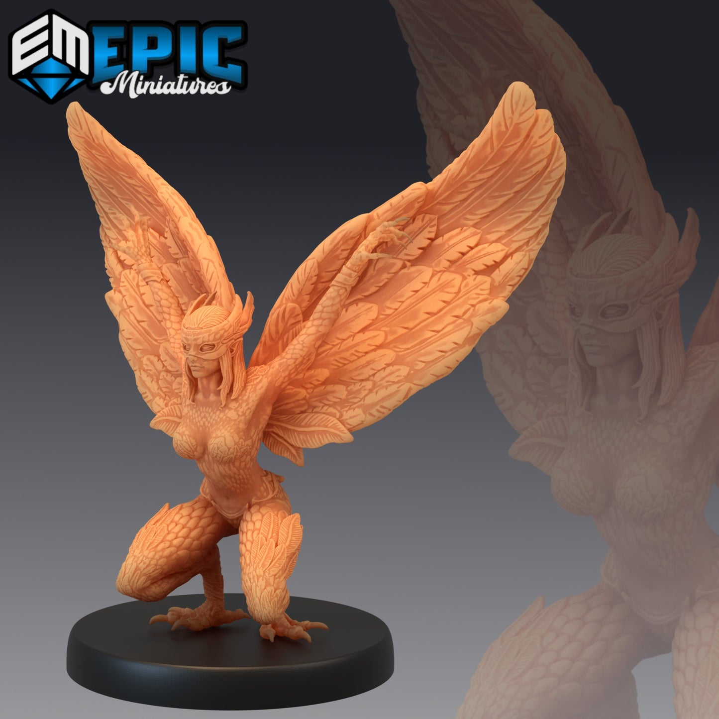 Mountain Harpy (5 Variants) - Epic Miniatures