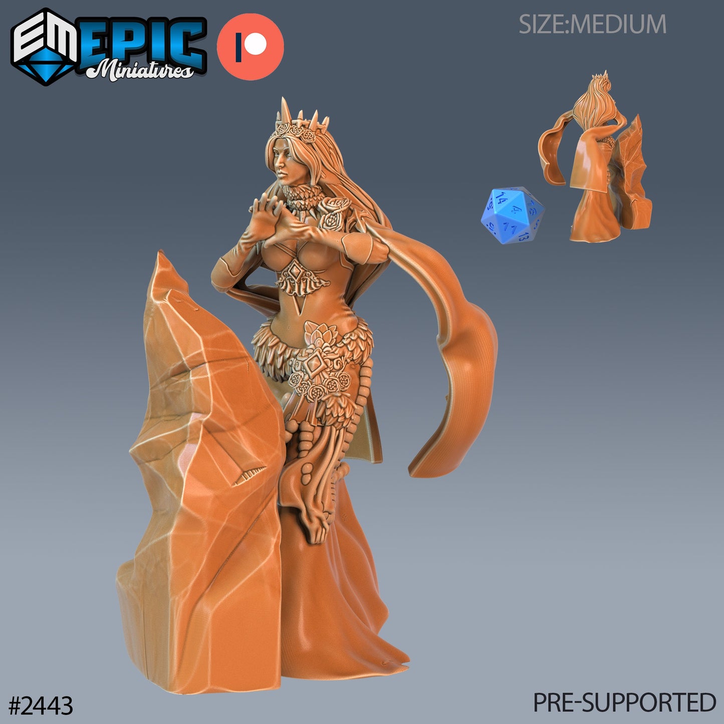 Ice Sorceress (3 Variants Available) - Epic Miniatures