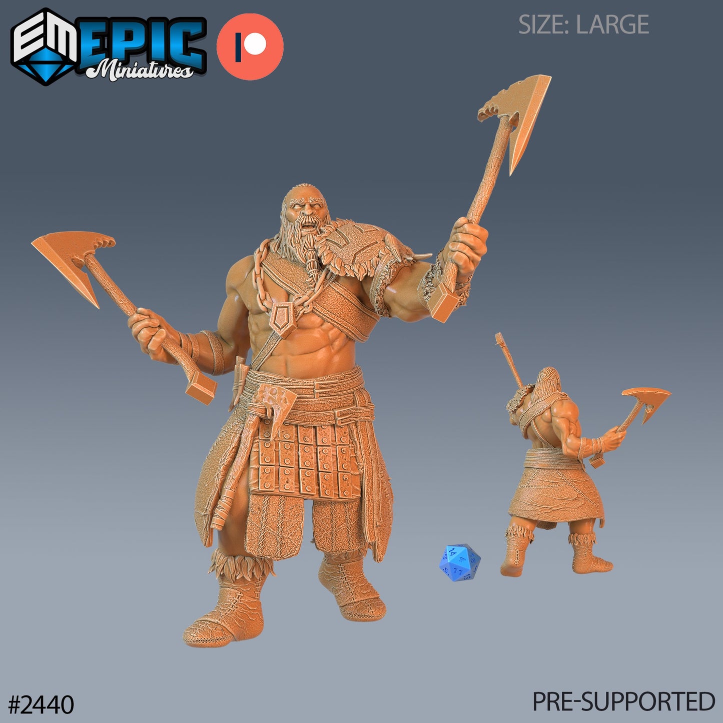 Half Frost Giant (3 Variants Available) - Epic Miniatures