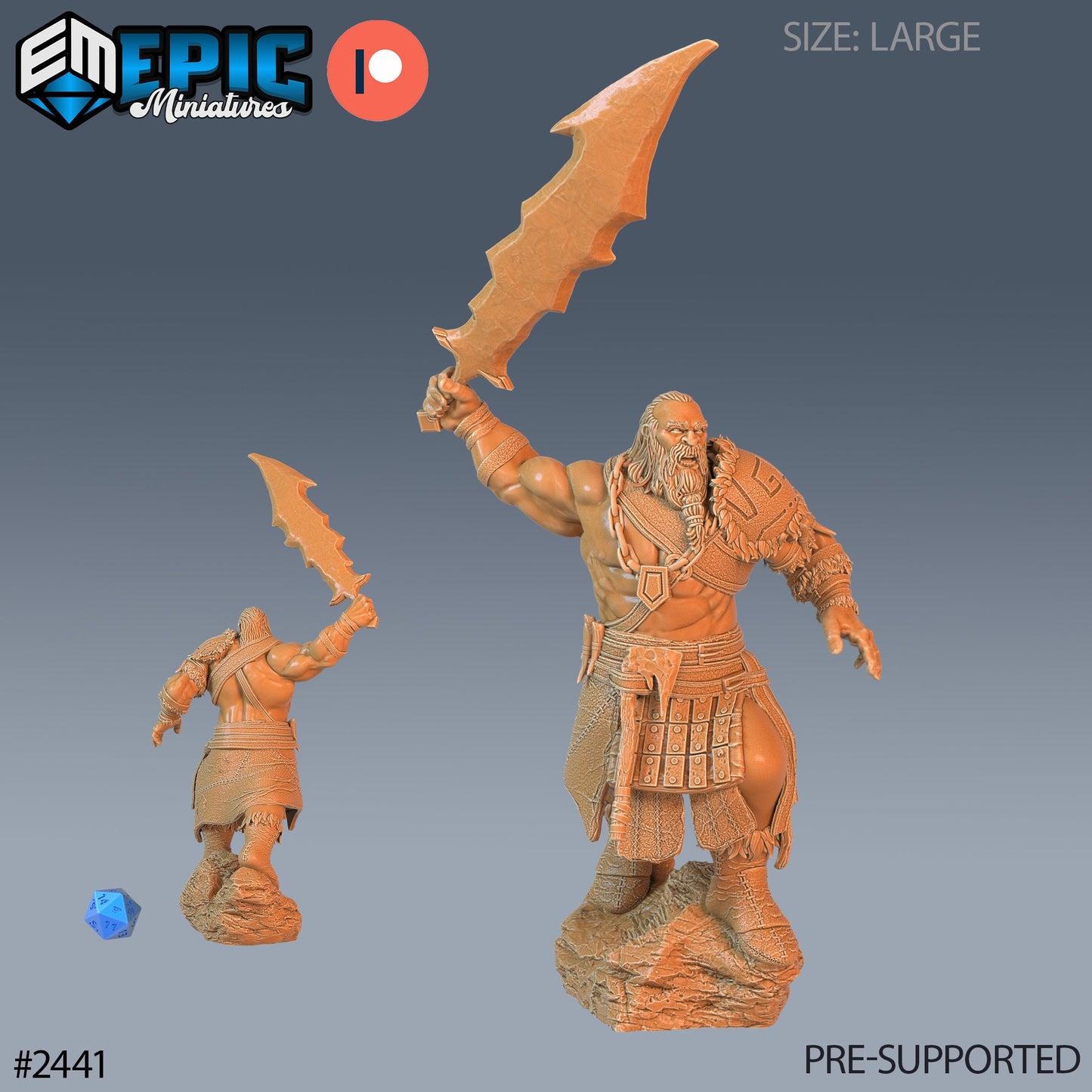 Half Frost Giant (3 Variants Available) - Epic Miniatures