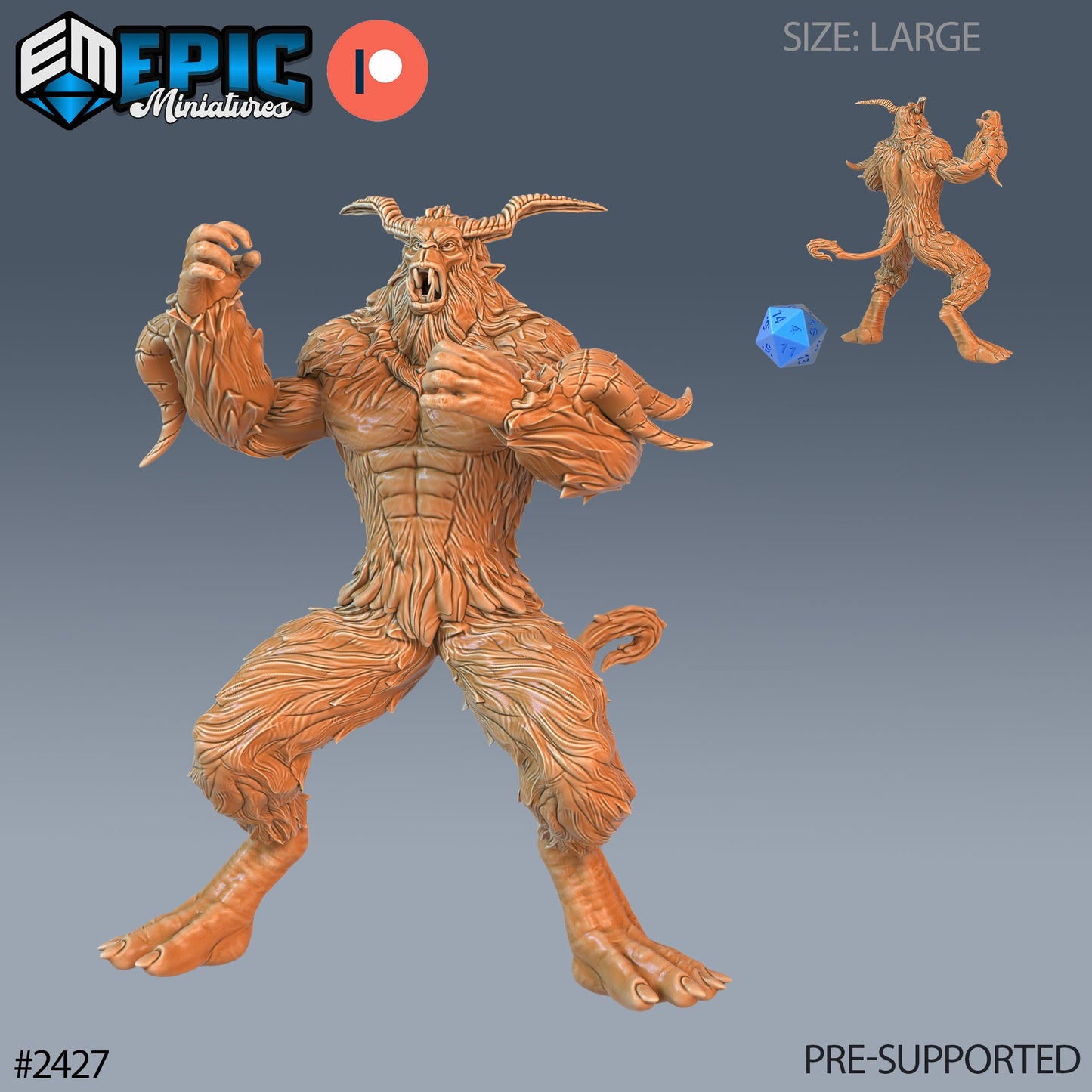 Big Foot Yeti (4 Variants Available) - Epic Miniatures