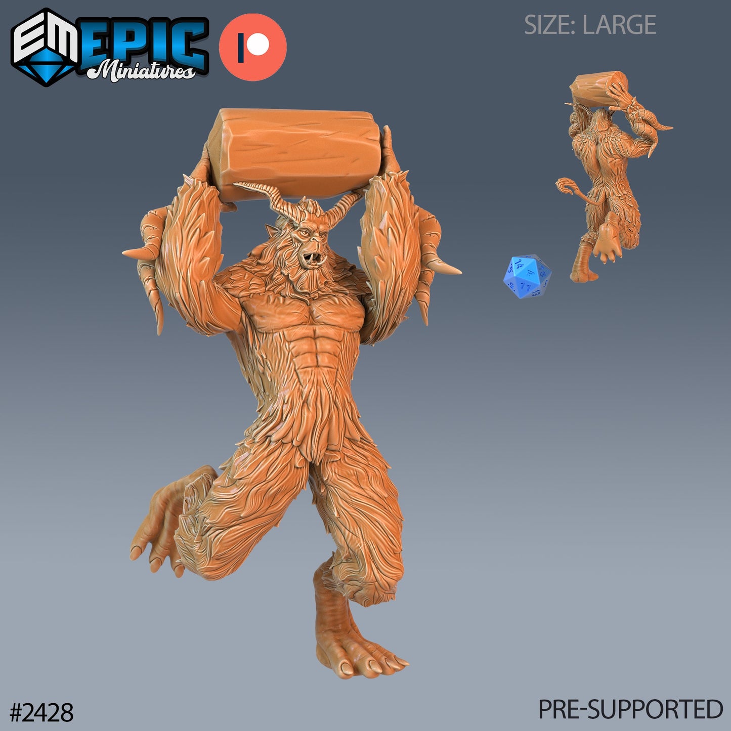 Big Foot Yeti (4 Variants Available) - Epic Miniatures