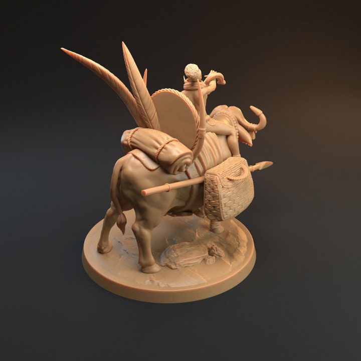 Tabiri Water Buffalo Mount + Rider - Dragon Trapper's Lodge