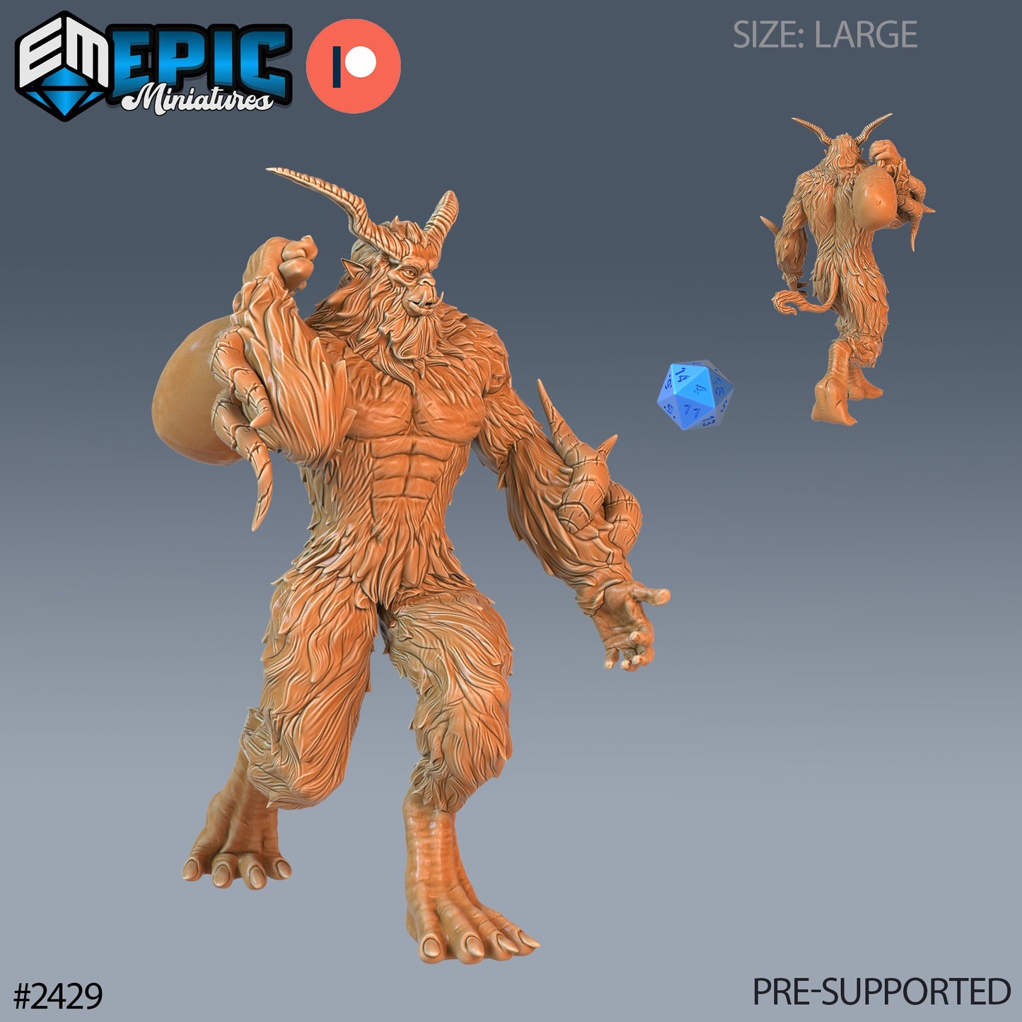 Big Foot Yeti (4 Variants Available) - Epic Miniatures