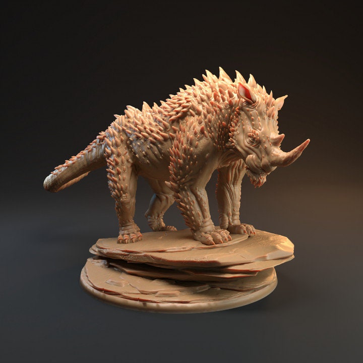 Snub-Winged Horn Crest, Rhino Dragon (2 Variants Available) - Dragon Trapper's Lodge