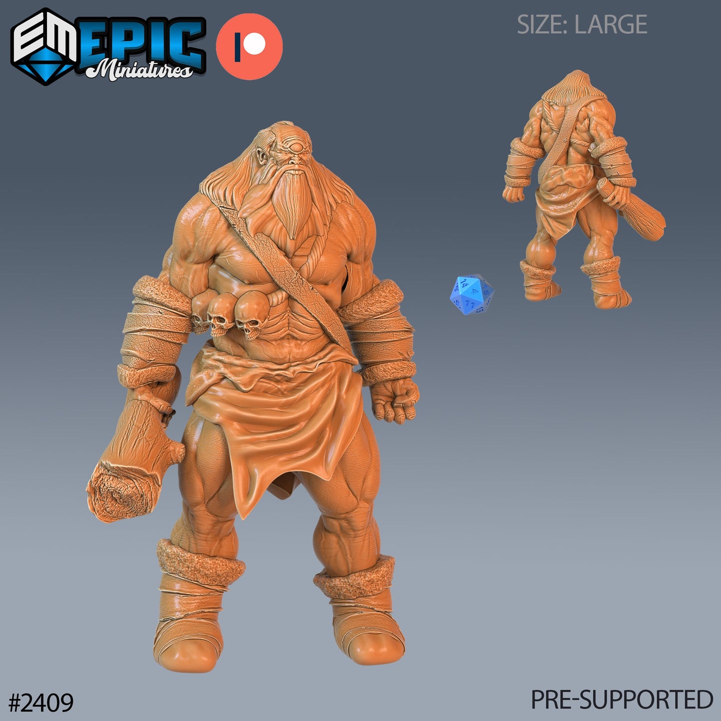 Snow Cyclops (3 Variants Available) - Epic Miniatures