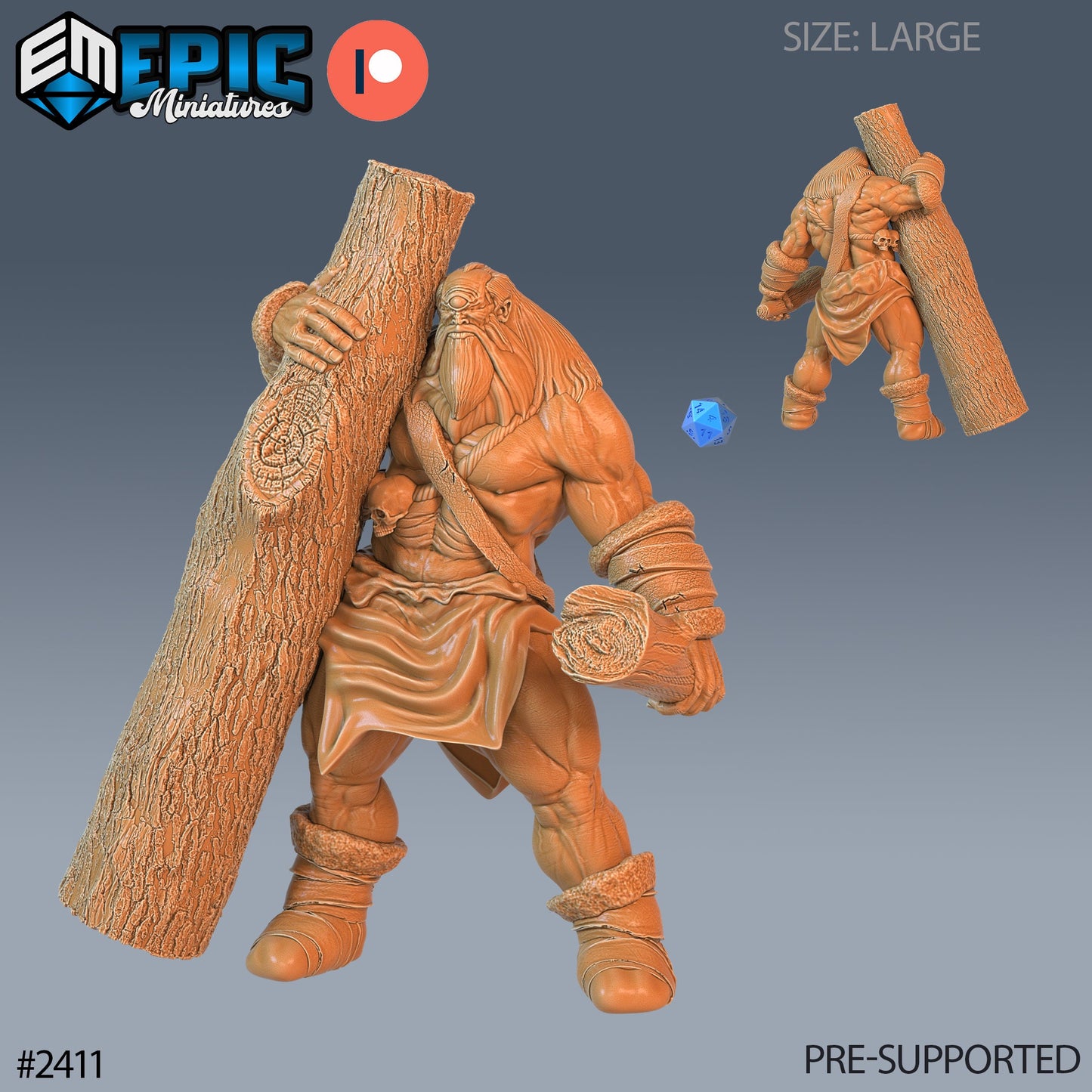 Snow Cyclops (3 Variants Available) - Epic Miniatures