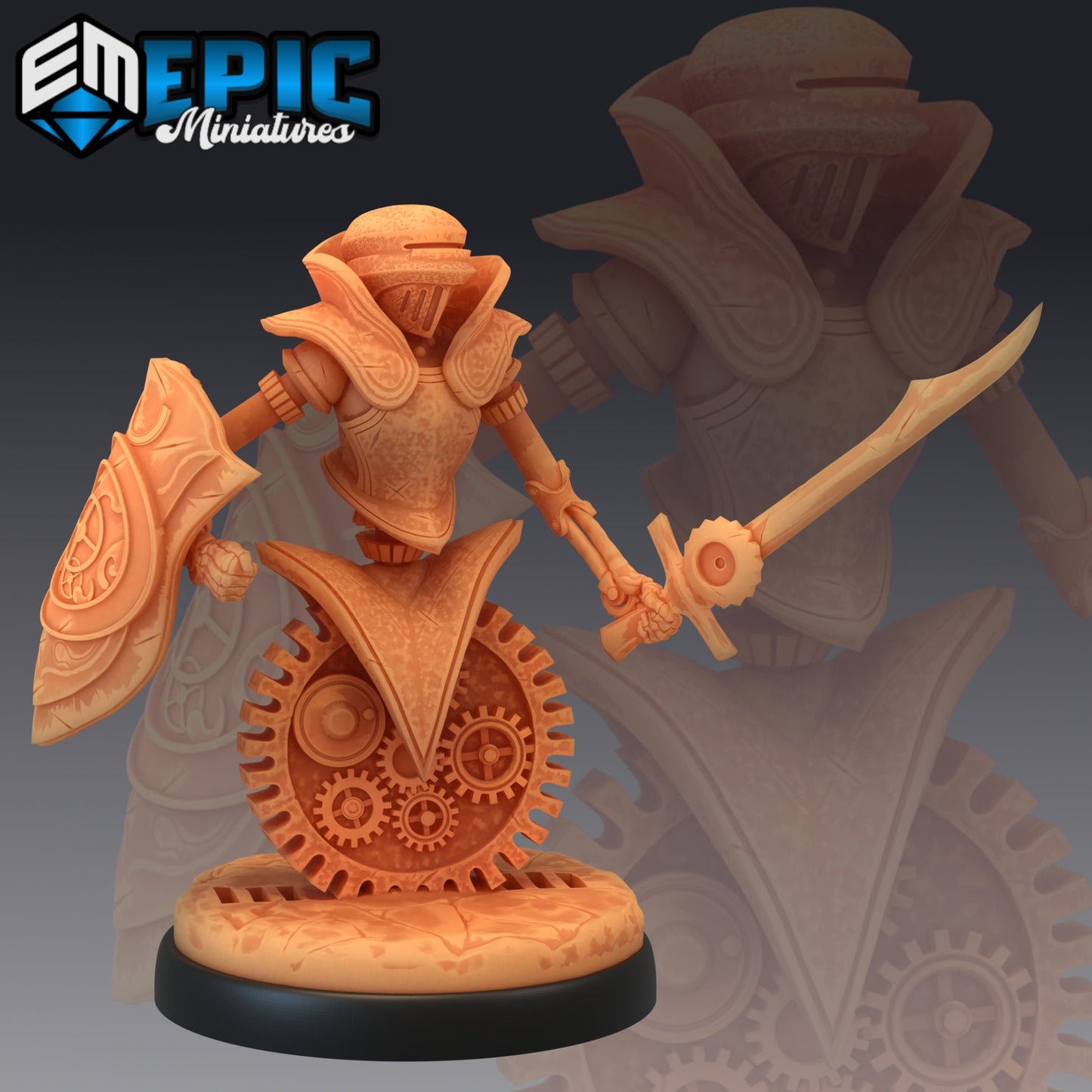 Gear Town Knight (3 Variants) - Epic Miniatures