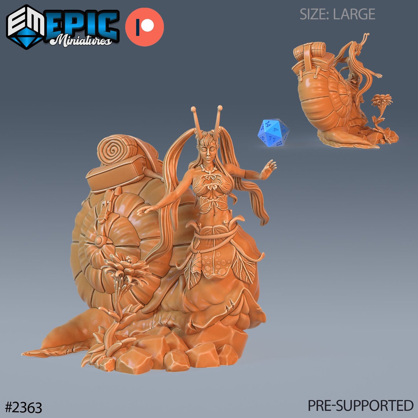 Snail Girl (3 Variants Available) - Epic Miniatures