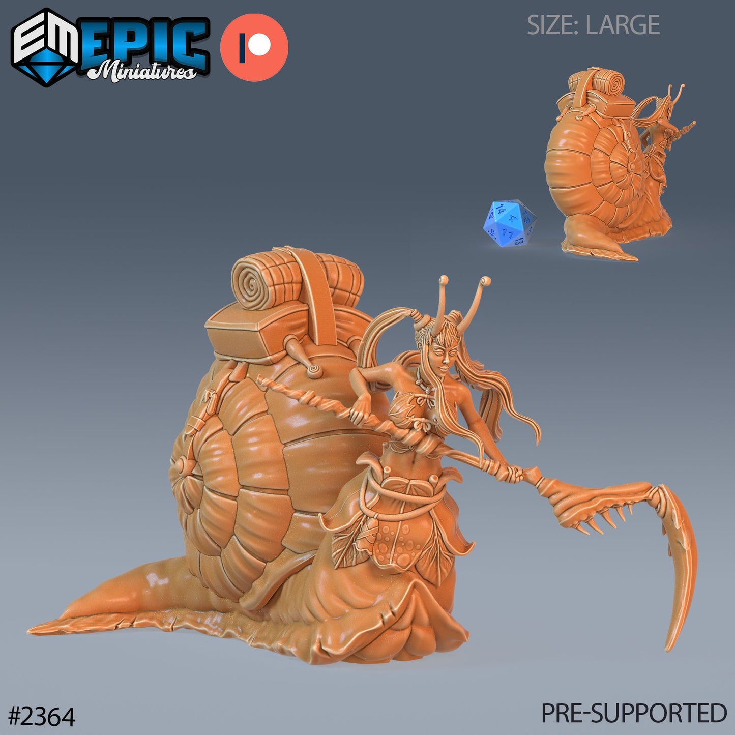 Snail Girl (3 Variants Available) - Epic Miniatures