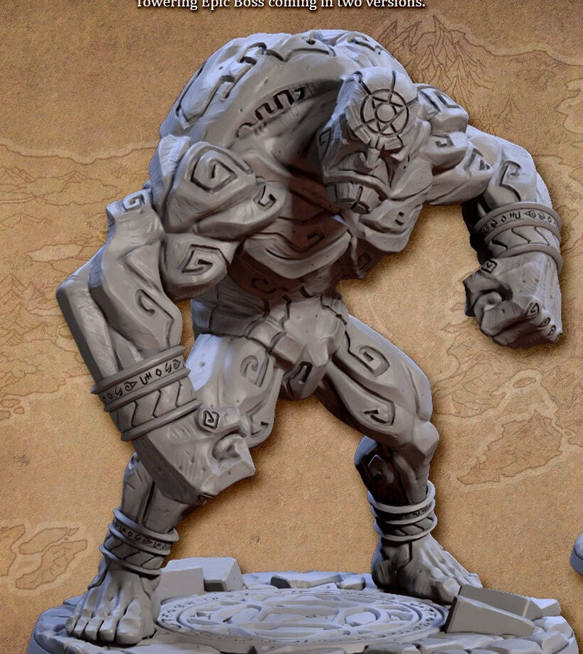 Giant Clay Golem (2 variants available) - Artisan Guild
