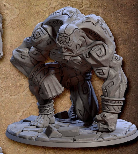 Giant Clay Golem (2 variants available) - Artisan Guild