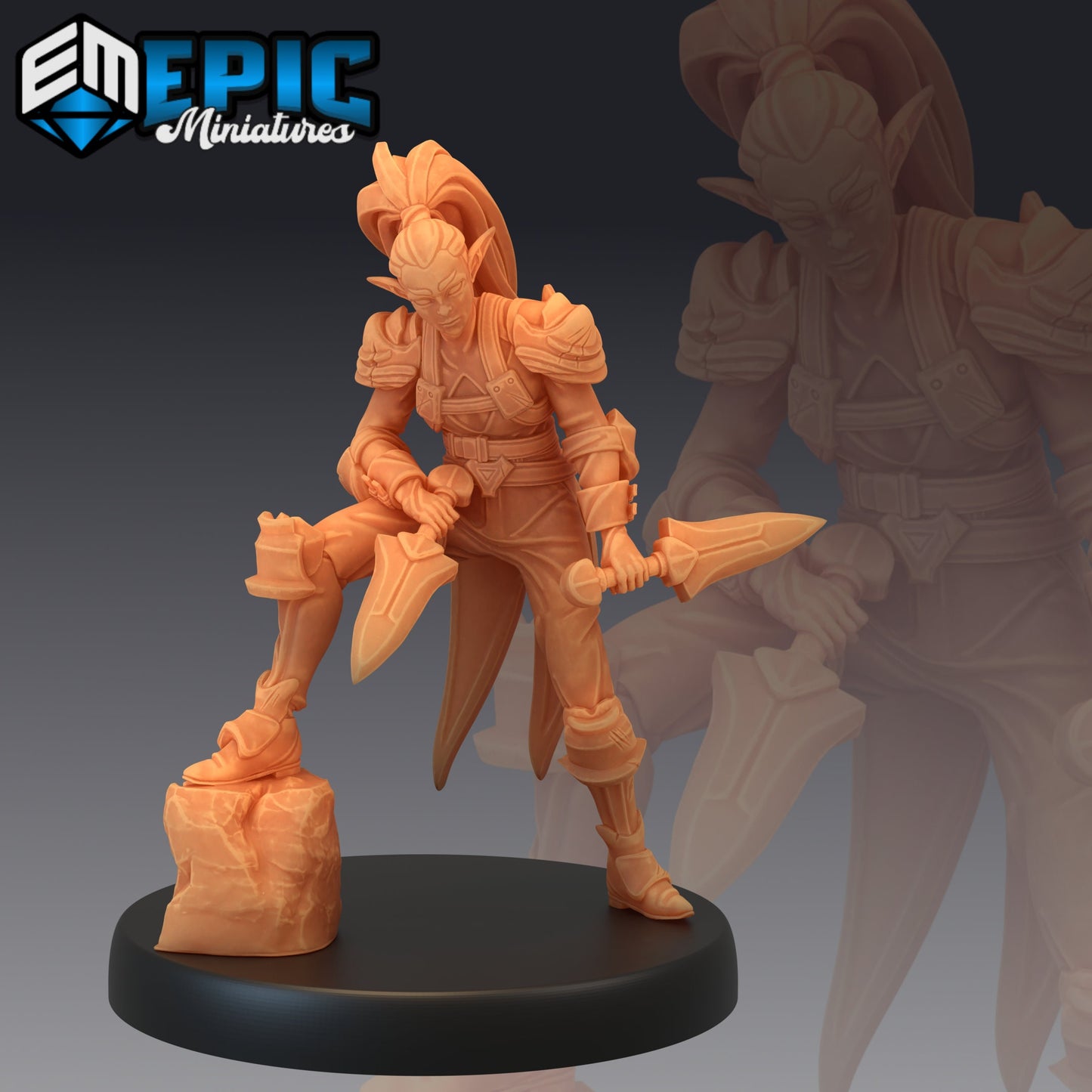 Elf Rogue (4 Variants Available) - Epic Miniatures