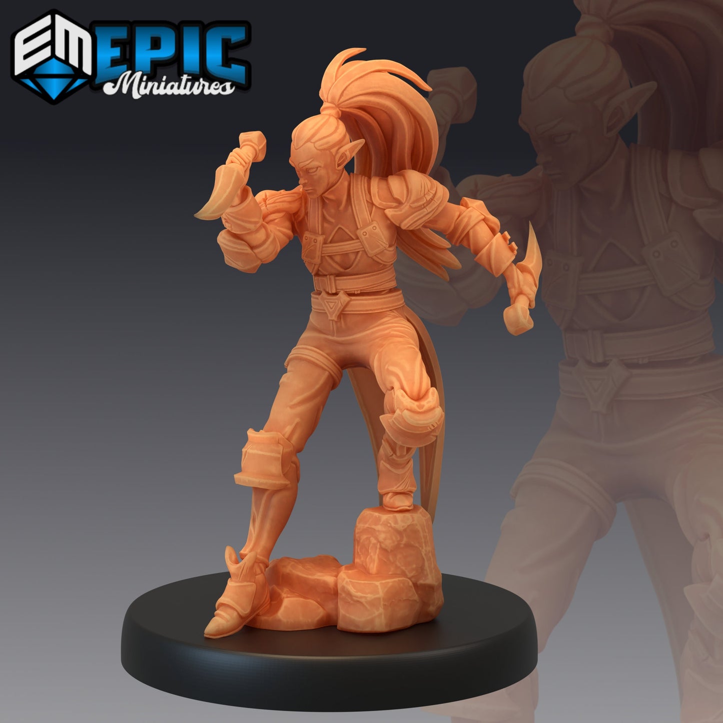 Elf Rogue (4 Variants Available) - Epic Miniatures
