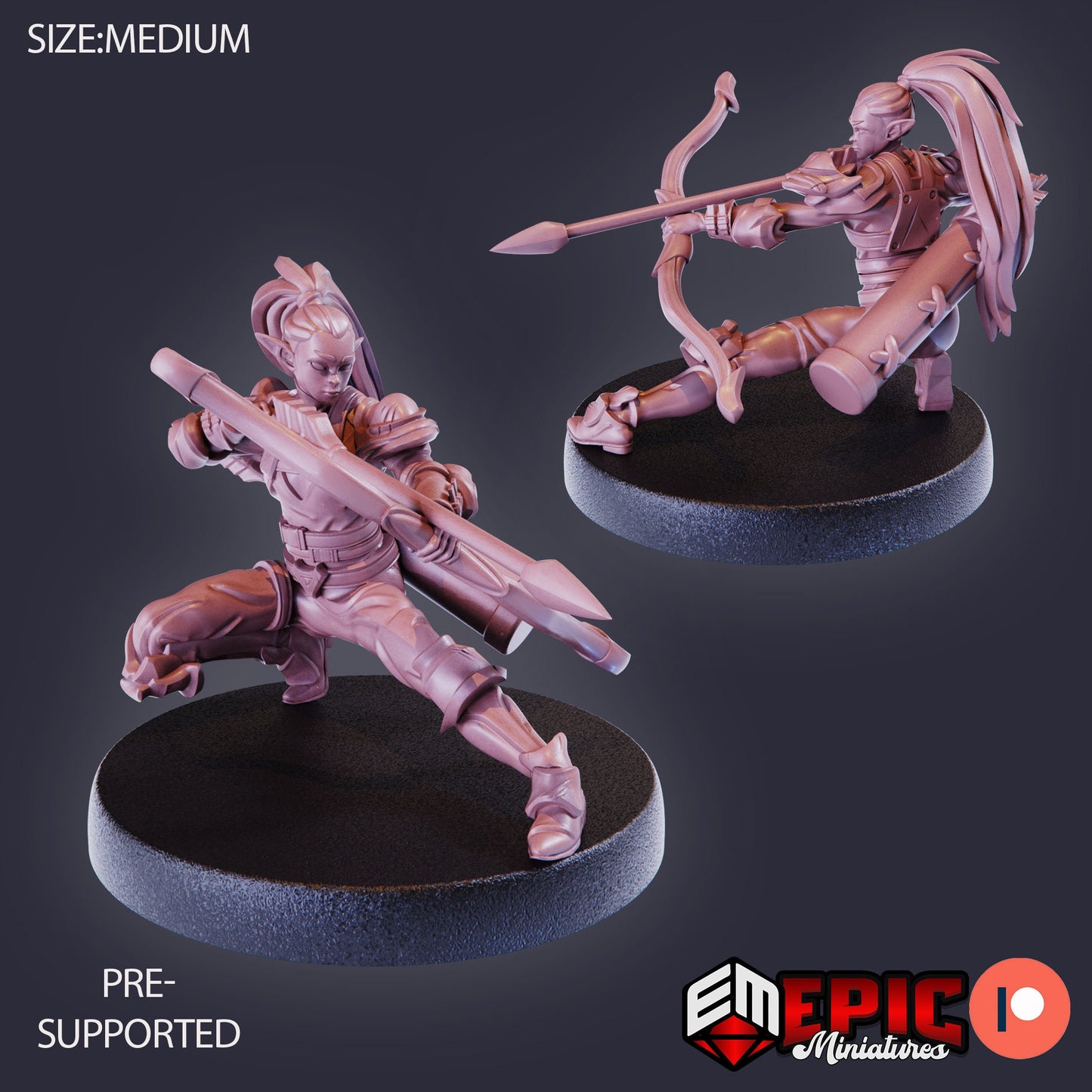 Elf Rogue (4 Variants Available) - Epic Miniatures