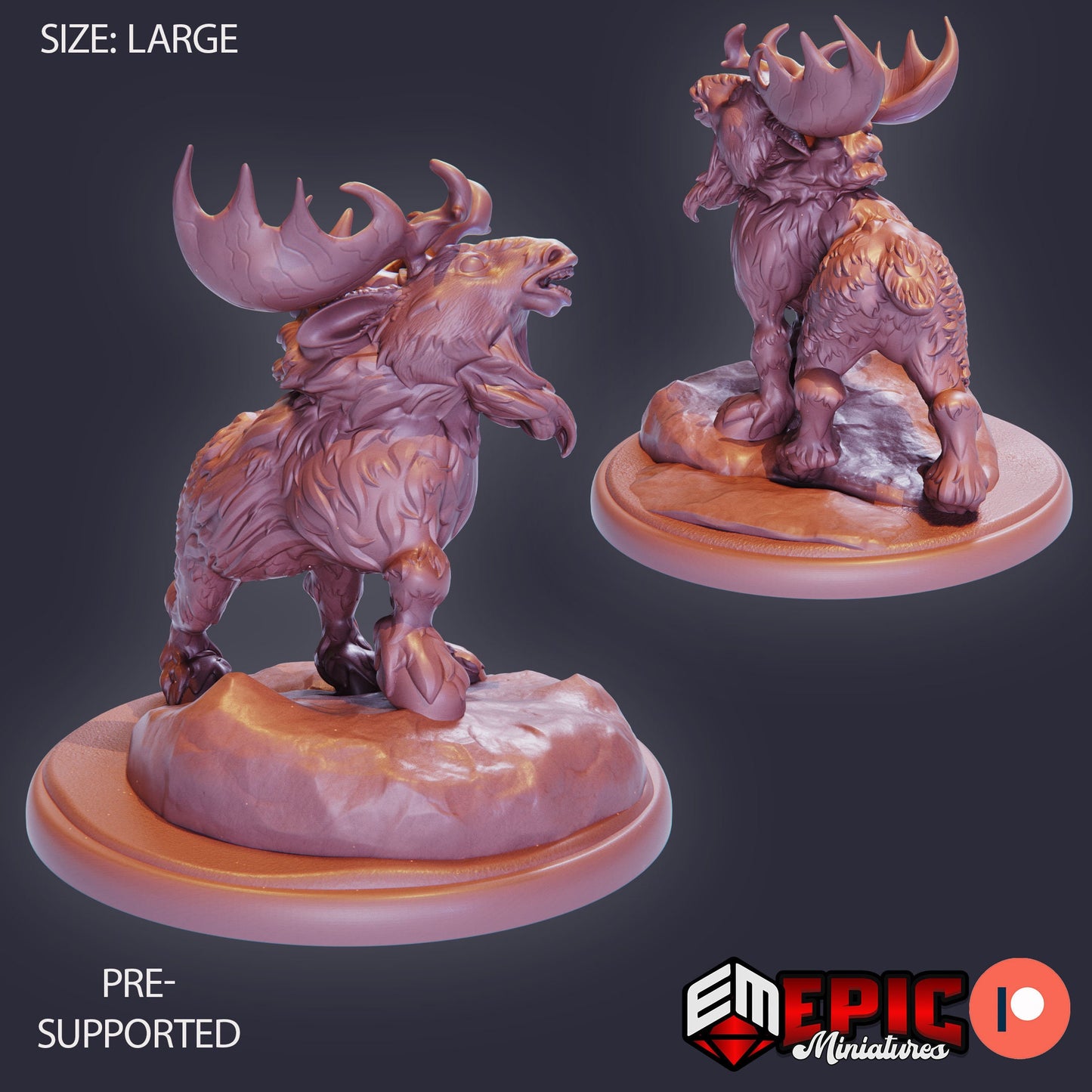 Snow Moose (3 Variants) - Epic Miniatures