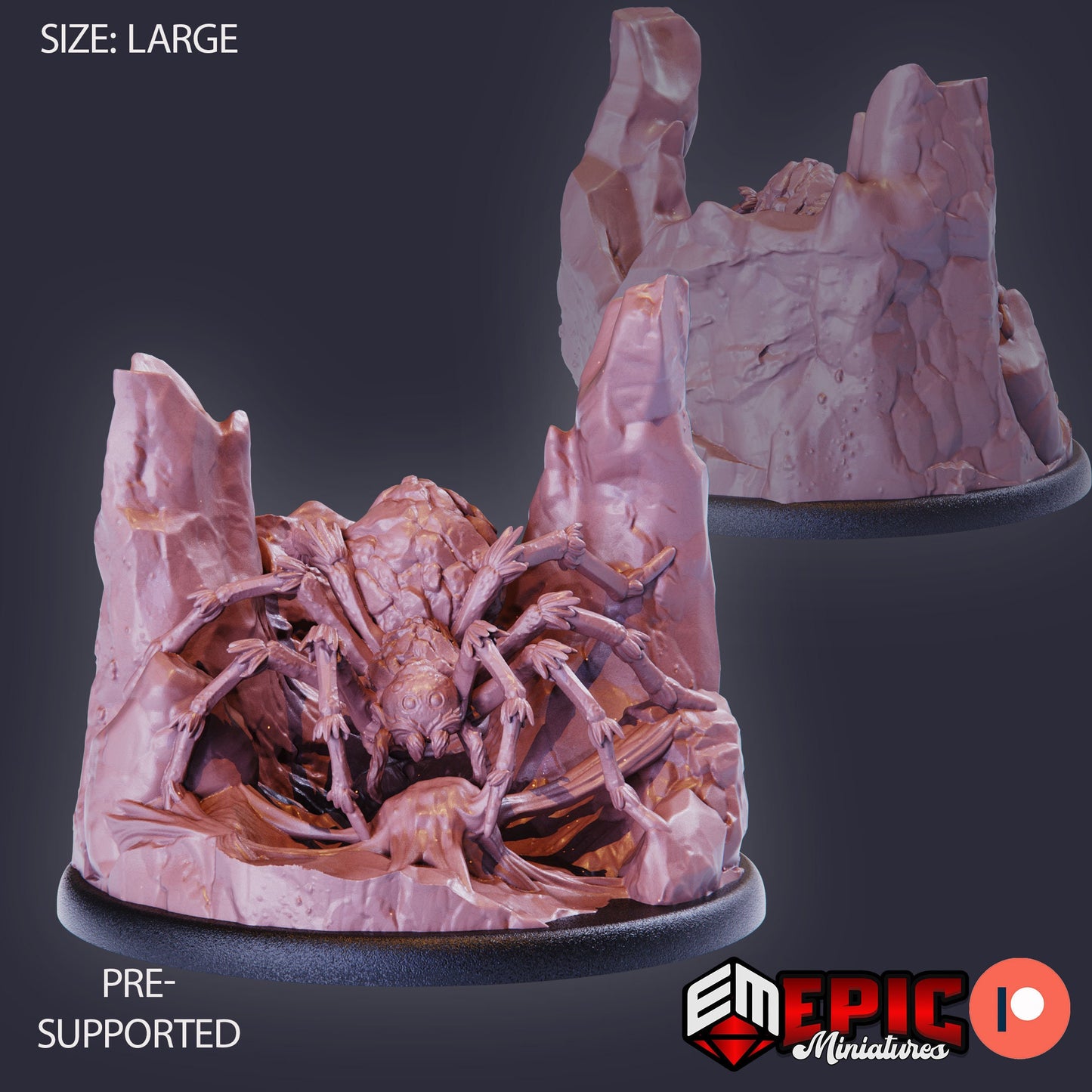 Giant Rock Spider (4 Variants) - Epic Miniatures