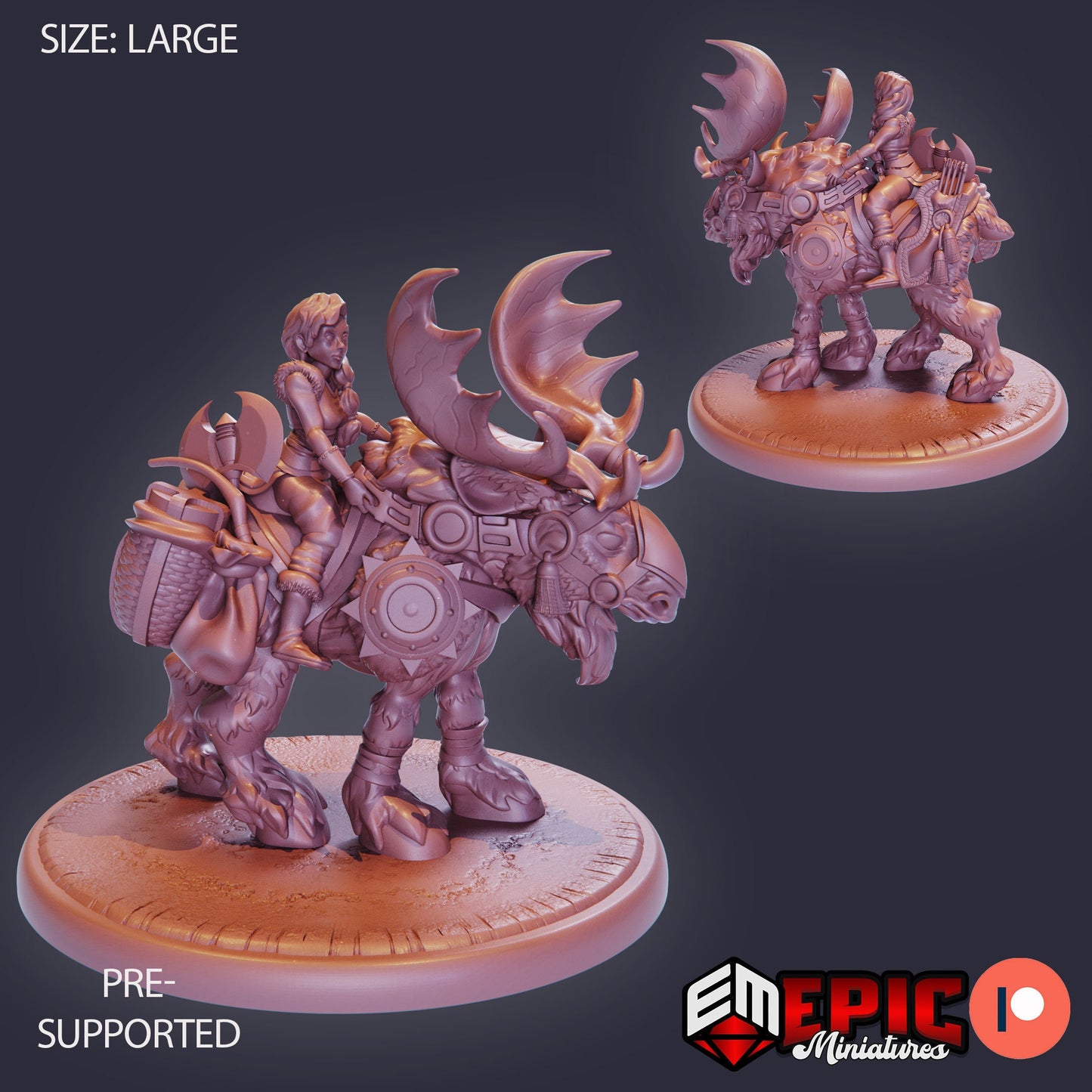 Snow Moose (3 Variants) - Epic Miniatures
