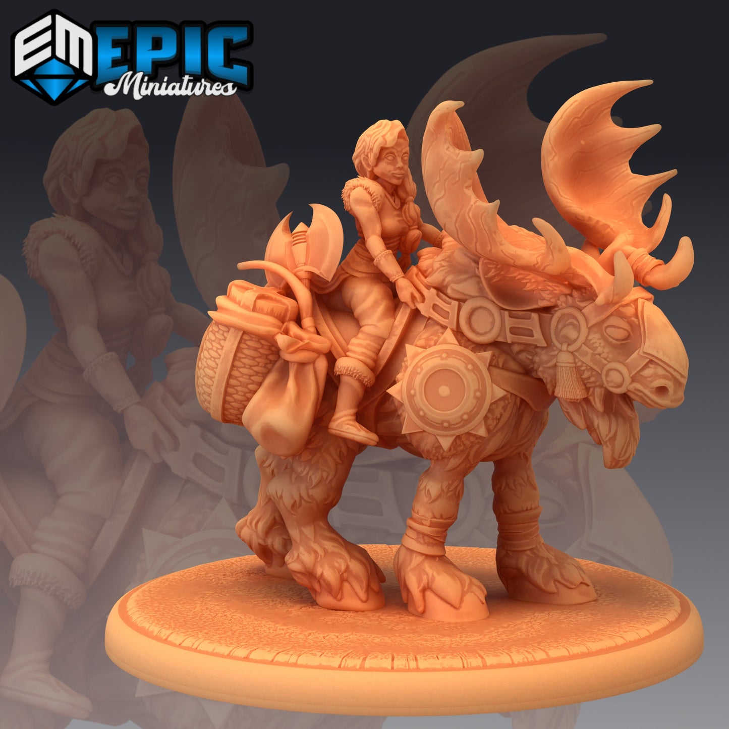 Snow Moose (3 Variants) - Epic Miniatures