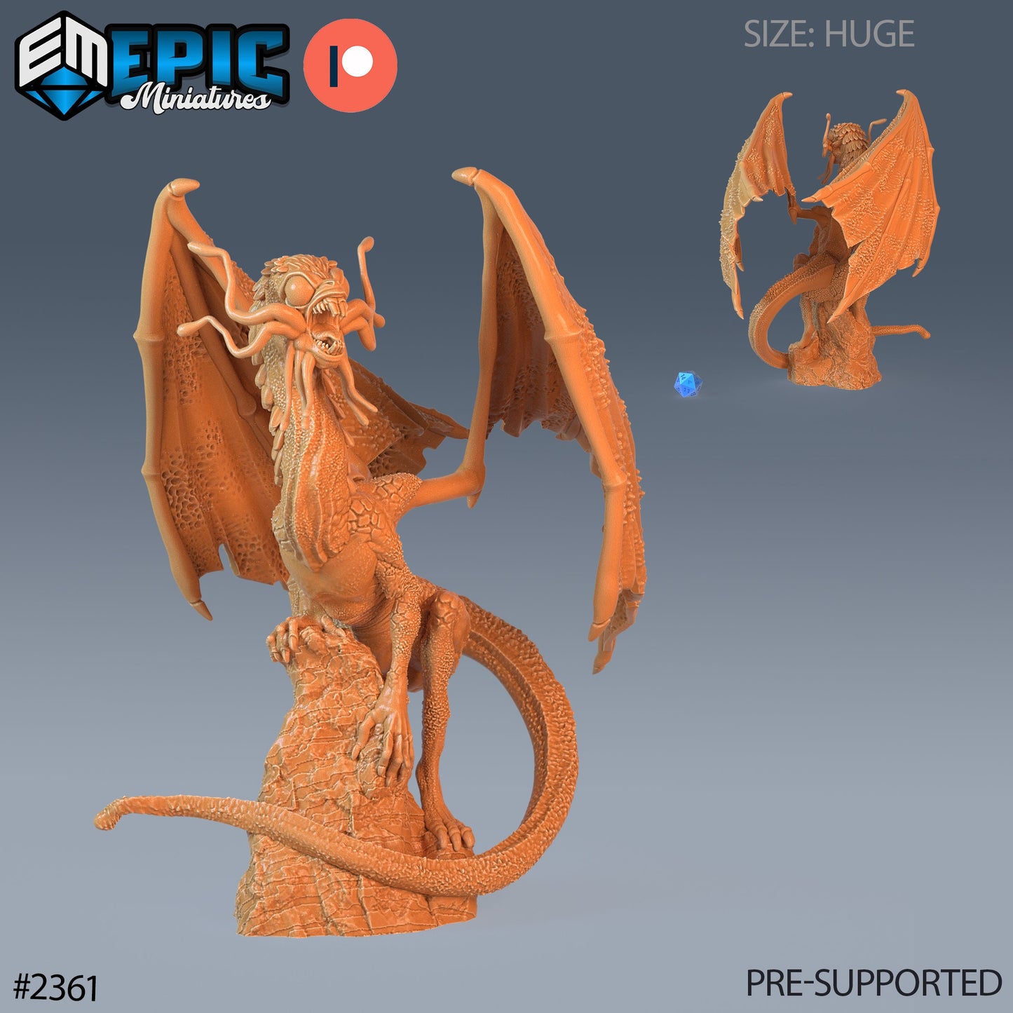 Jabberwock Dragon (3 Variants Available) - Epic Miniatures