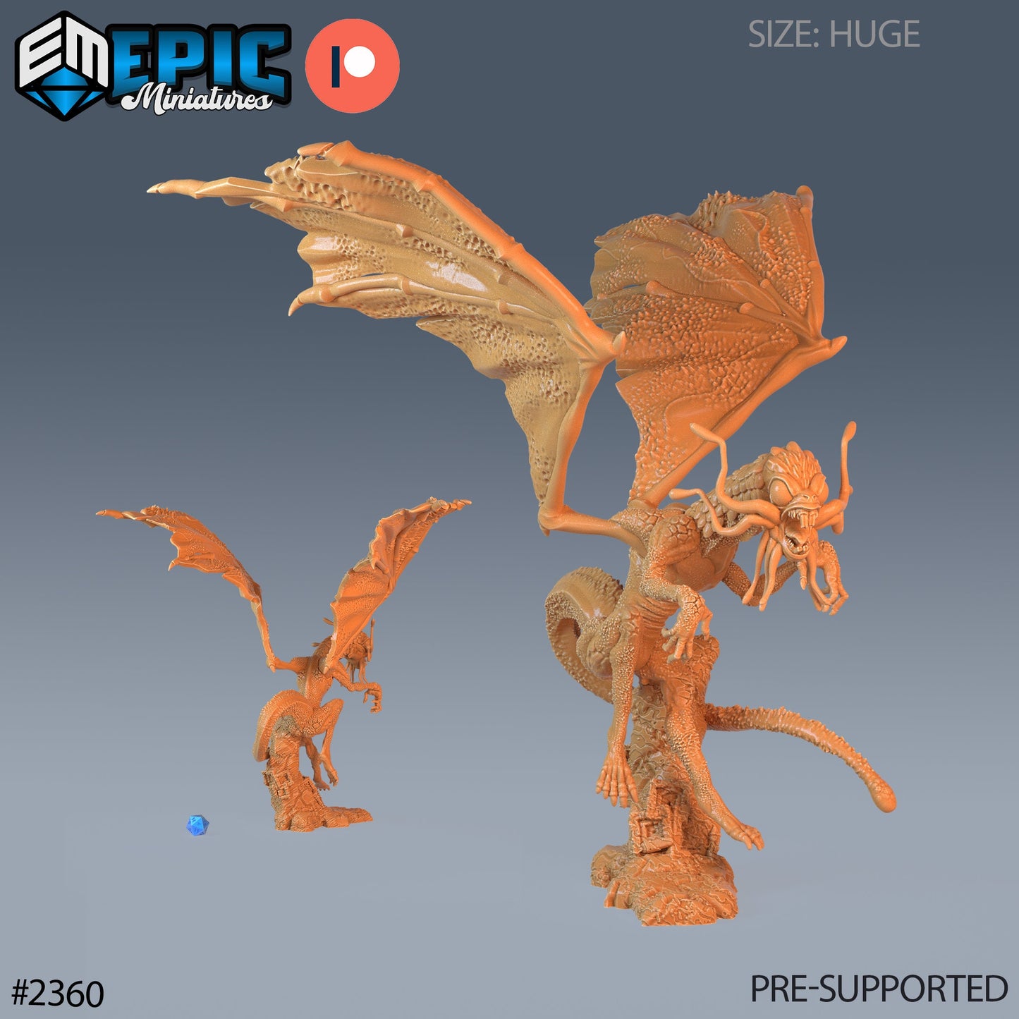Jabberwock Dragon (3 Variants Available) - Epic Miniatures