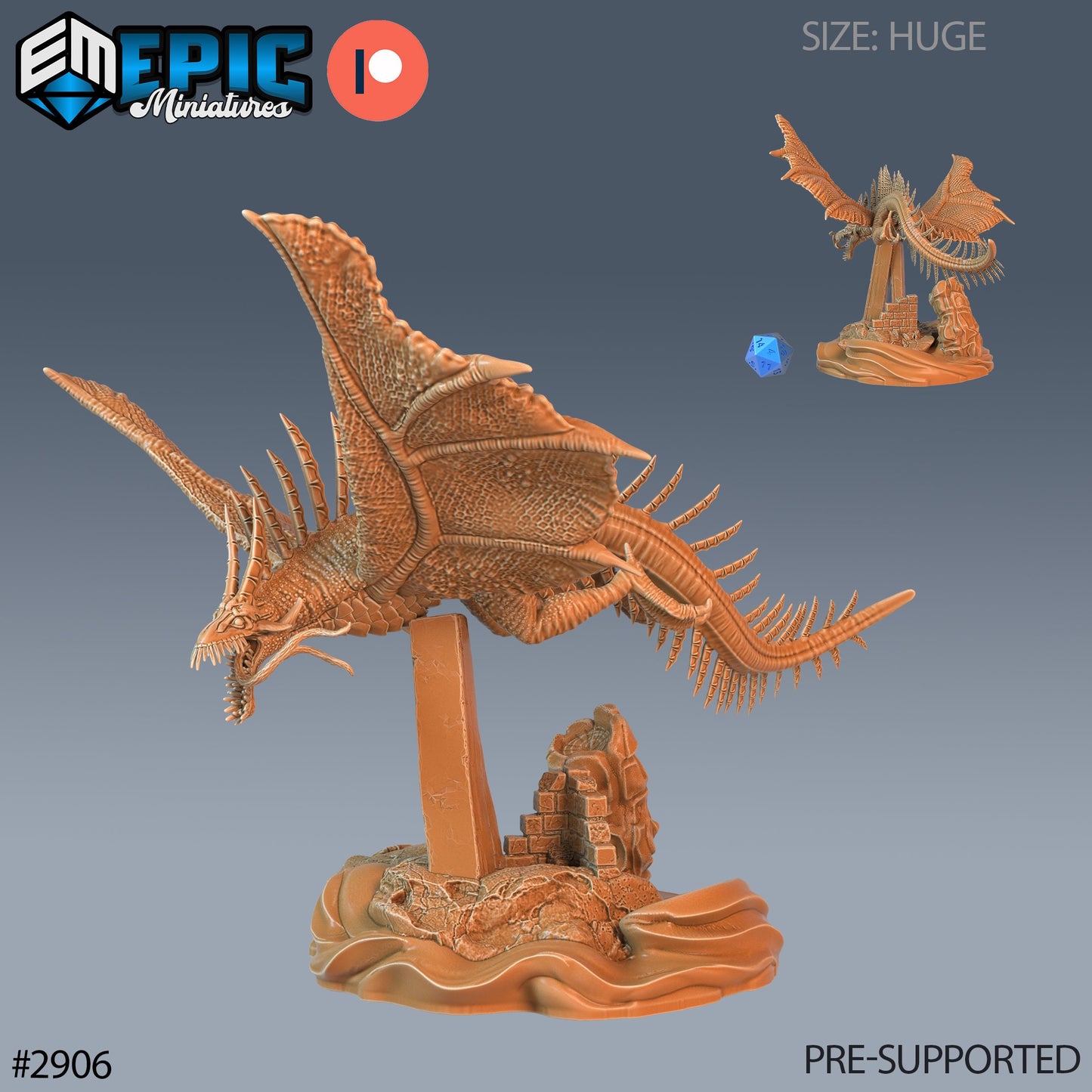 Ocean Drake (3 Variants Available) - Epic Miniatures