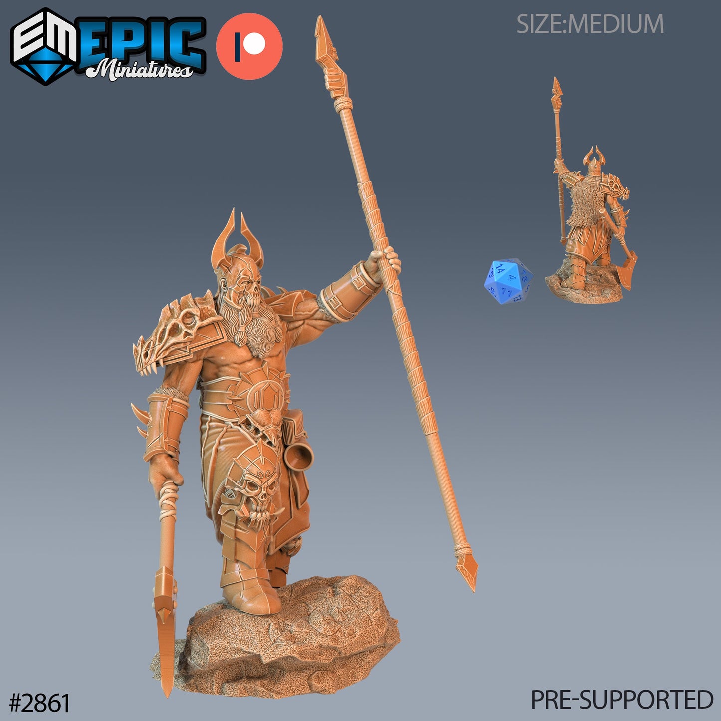 Viking Einherjar (3 Variants Available) - Epic Miniatures