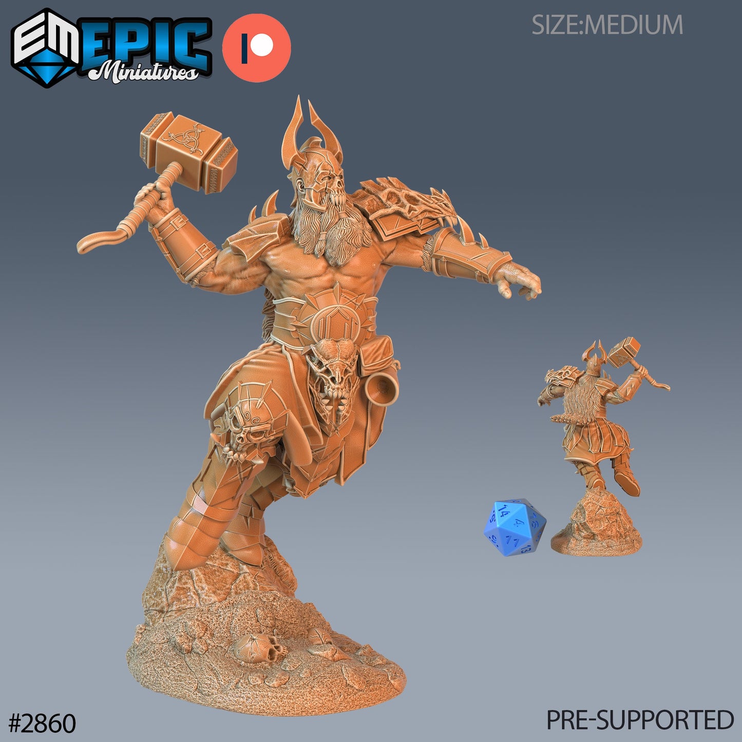Viking Einherjar (3 Variants Available) - Epic Miniatures