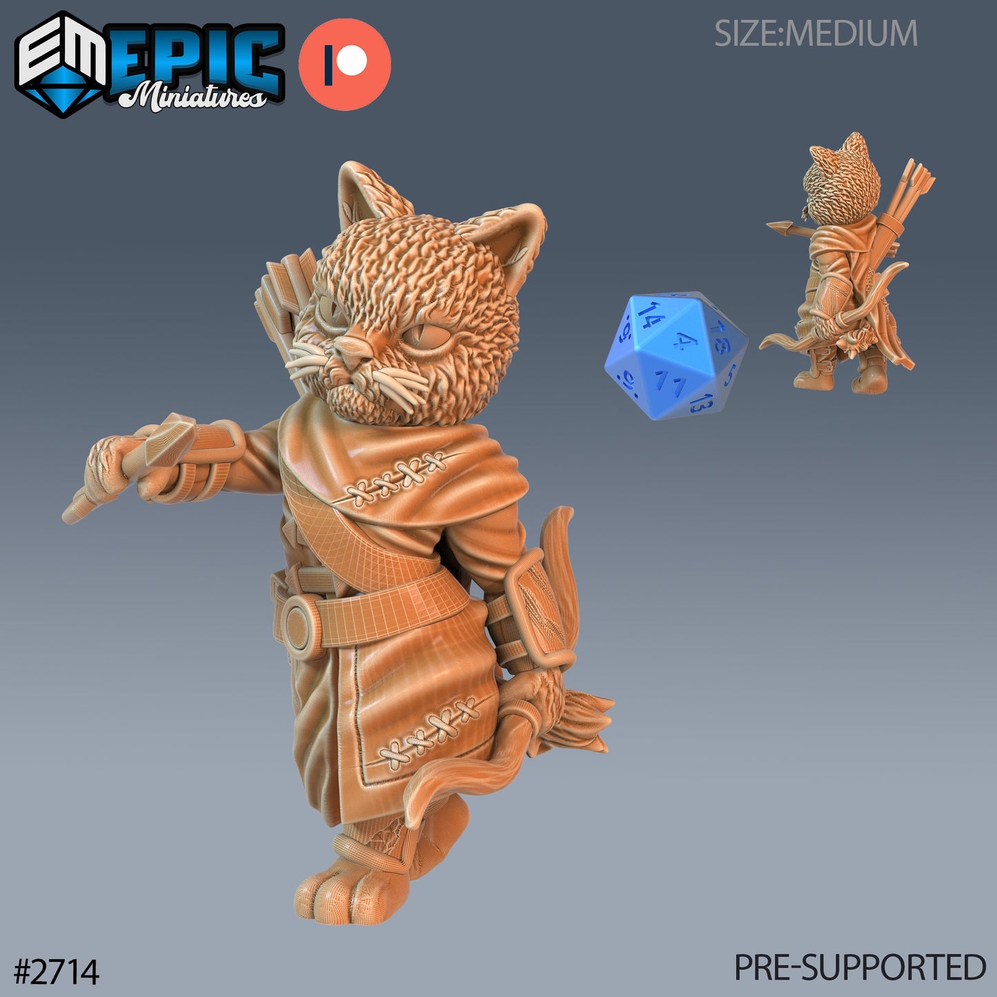 Cat Folk Tribe - Set 1 (4 Variants Available) - Epic Miniatures