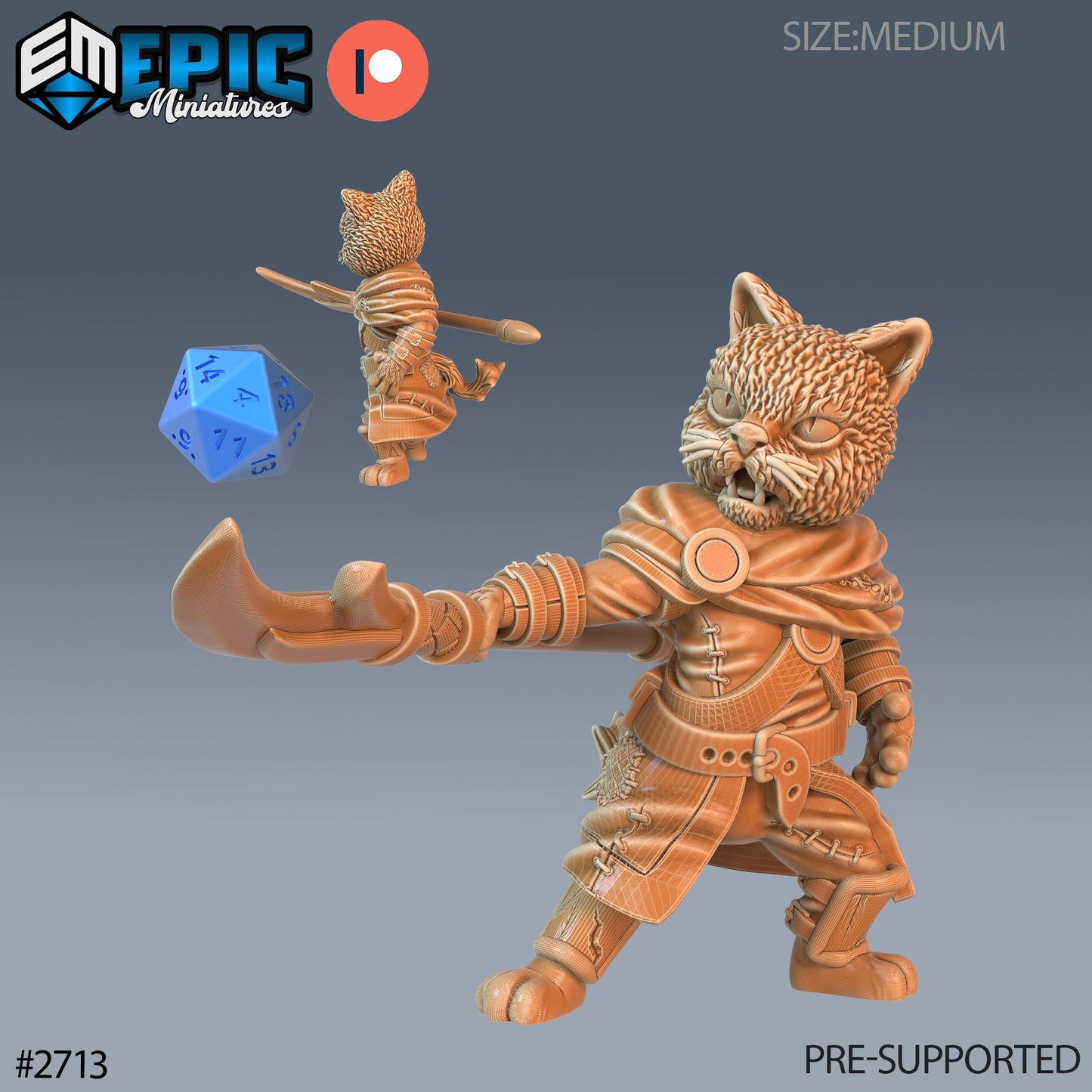Cat Folk Tribe - Set 1 (4 Variants Available) - Epic Miniatures